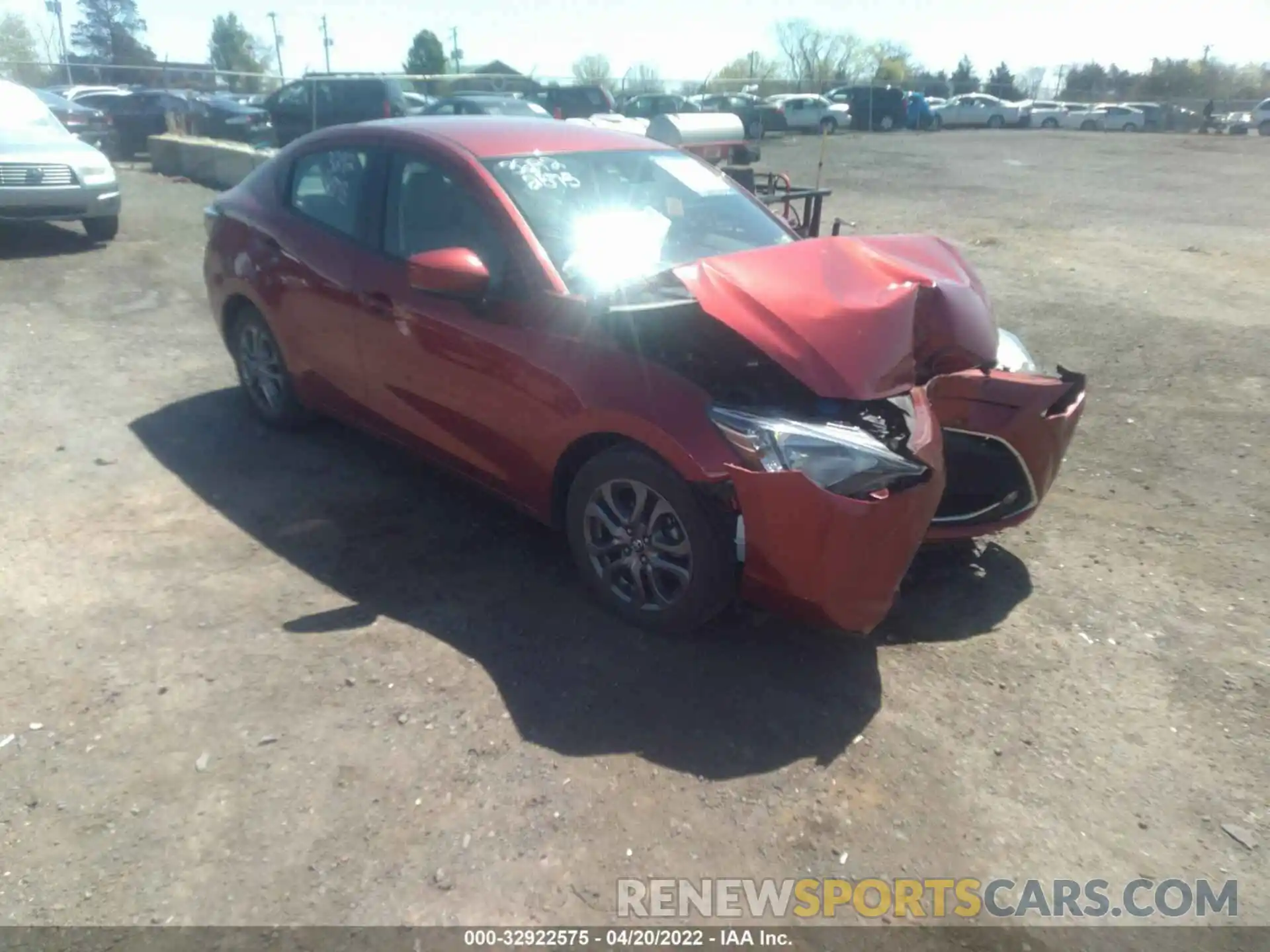 1 Photograph of a damaged car 3MYDLBYV3KY509000 TOYOTA YARIS SEDAN 2019