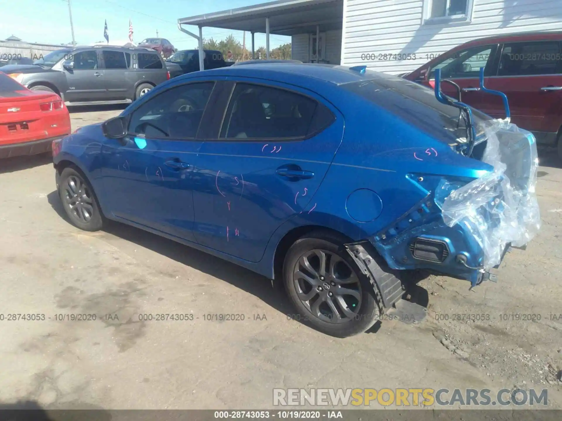 3 Photograph of a damaged car 3MYDLBYV3KY509126 TOYOTA YARIS SEDAN 2019