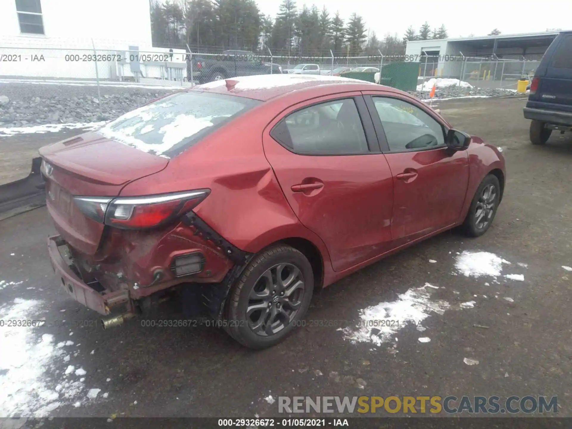 4 Photograph of a damaged car 3MYDLBYV3KY509630 TOYOTA YARIS SEDAN 2019