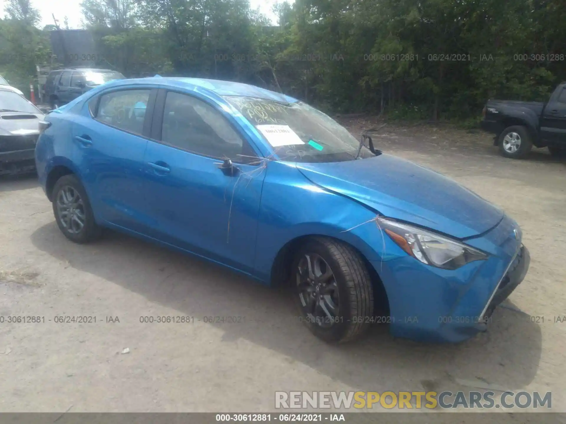 1 Photograph of a damaged car 3MYDLBYV3KY509823 TOYOTA YARIS SEDAN 2019