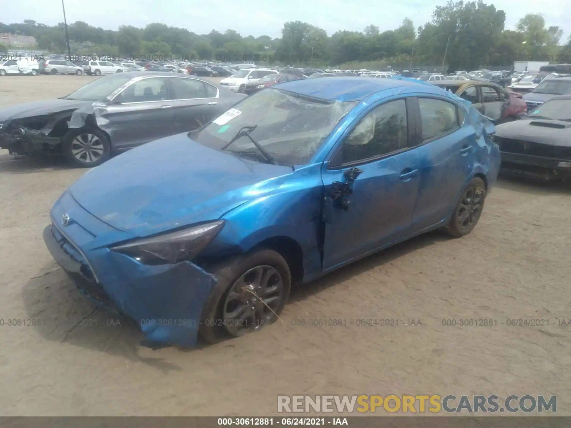 2 Photograph of a damaged car 3MYDLBYV3KY509823 TOYOTA YARIS SEDAN 2019