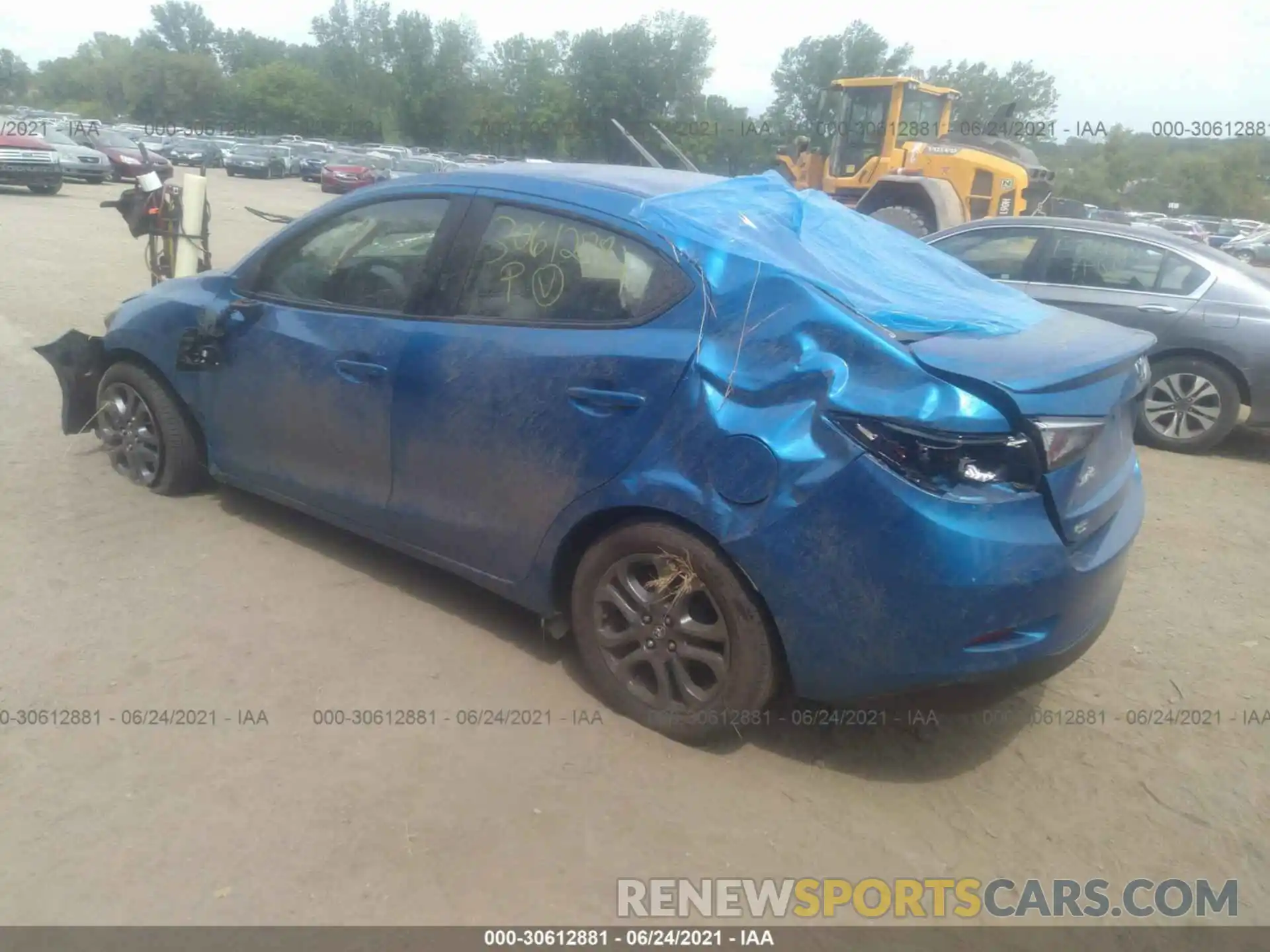 3 Photograph of a damaged car 3MYDLBYV3KY509823 TOYOTA YARIS SEDAN 2019