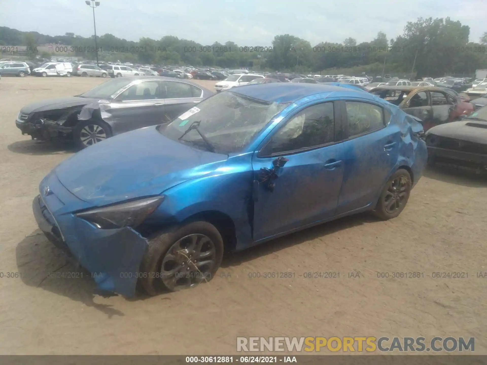 6 Photograph of a damaged car 3MYDLBYV3KY509823 TOYOTA YARIS SEDAN 2019