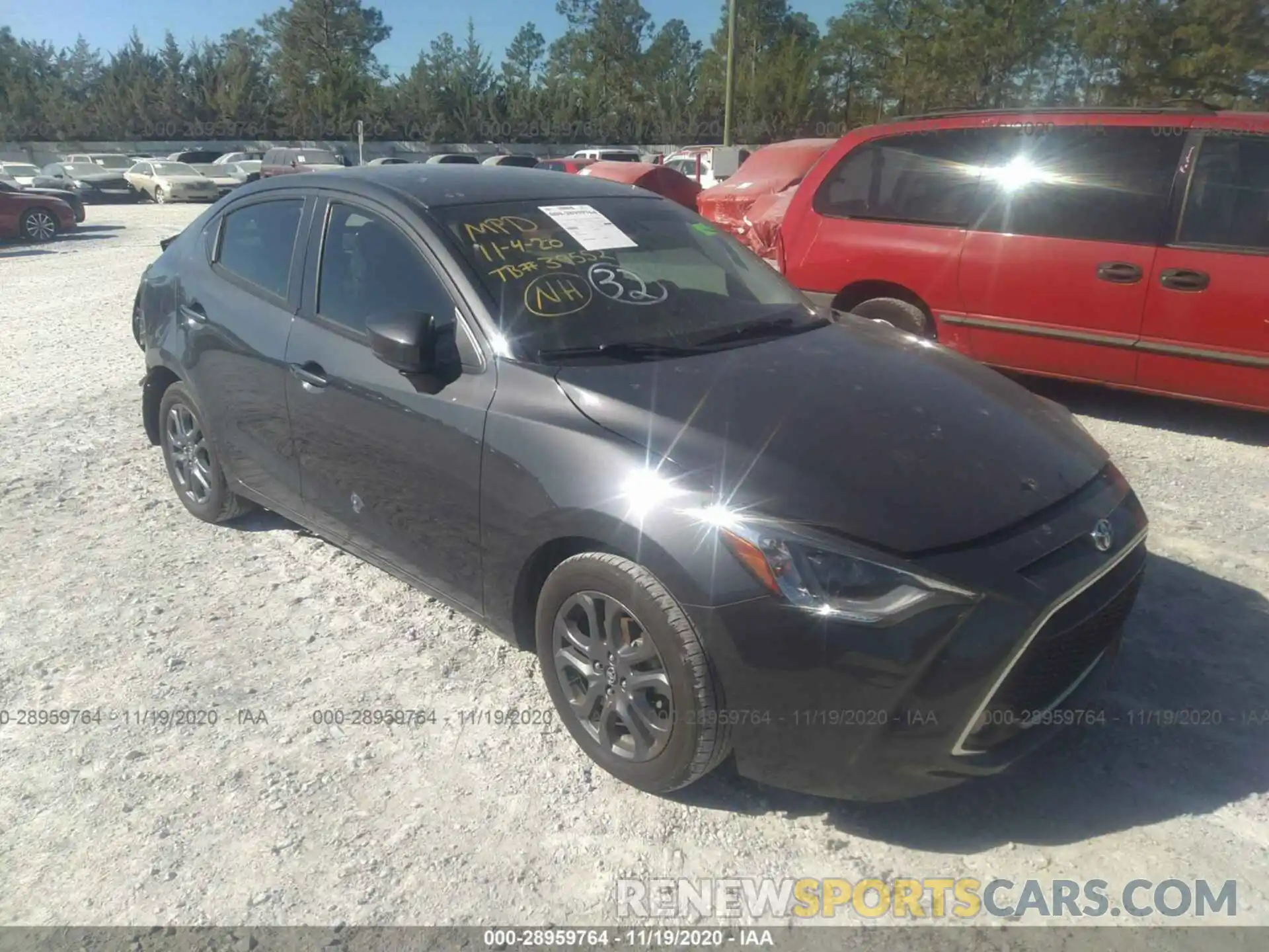 1 Photograph of a damaged car 3MYDLBYV3KY511555 TOYOTA YARIS SEDAN 2019