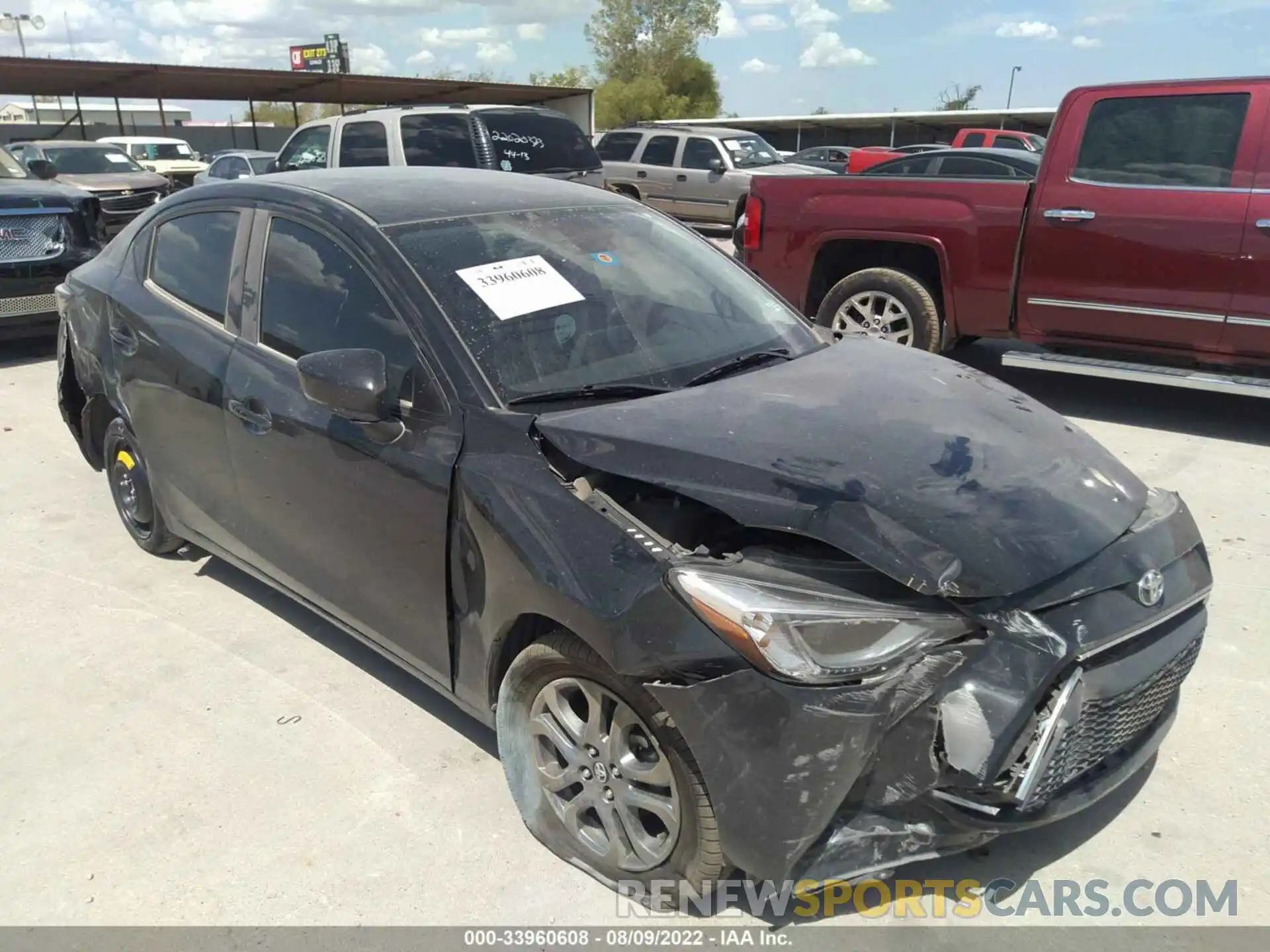 1 Photograph of a damaged car 3MYDLBYV3KY514021 TOYOTA YARIS SEDAN 2019