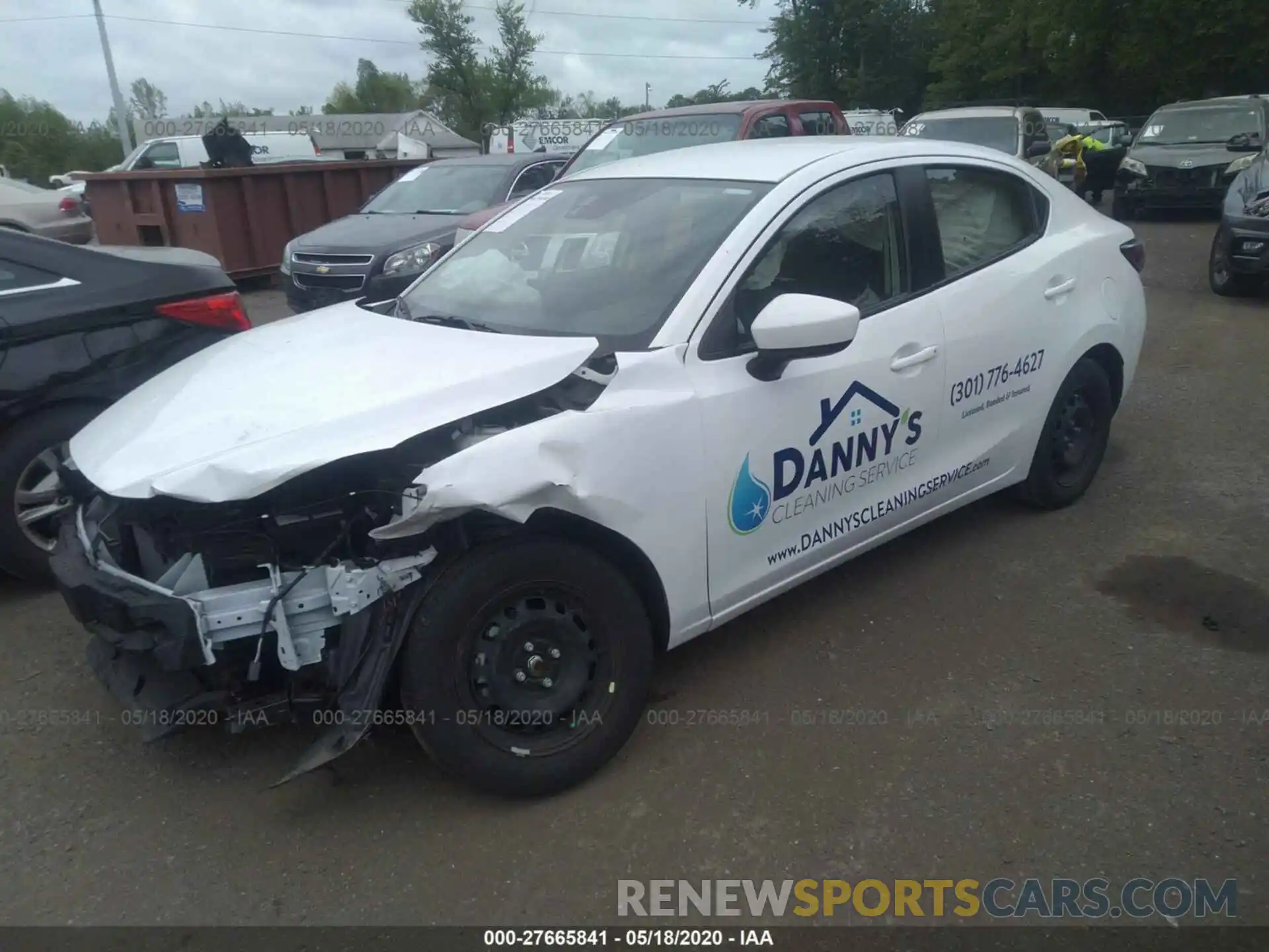 2 Photograph of a damaged car 3MYDLBYV3KY514343 TOYOTA YARIS SEDAN 2019