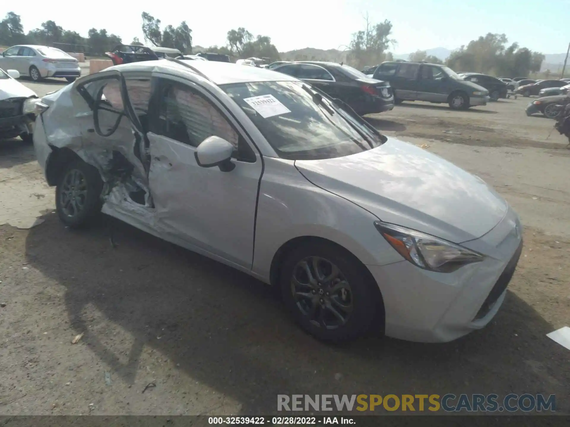 1 Photograph of a damaged car 3MYDLBYV3KY514505 TOYOTA YARIS SEDAN 2019