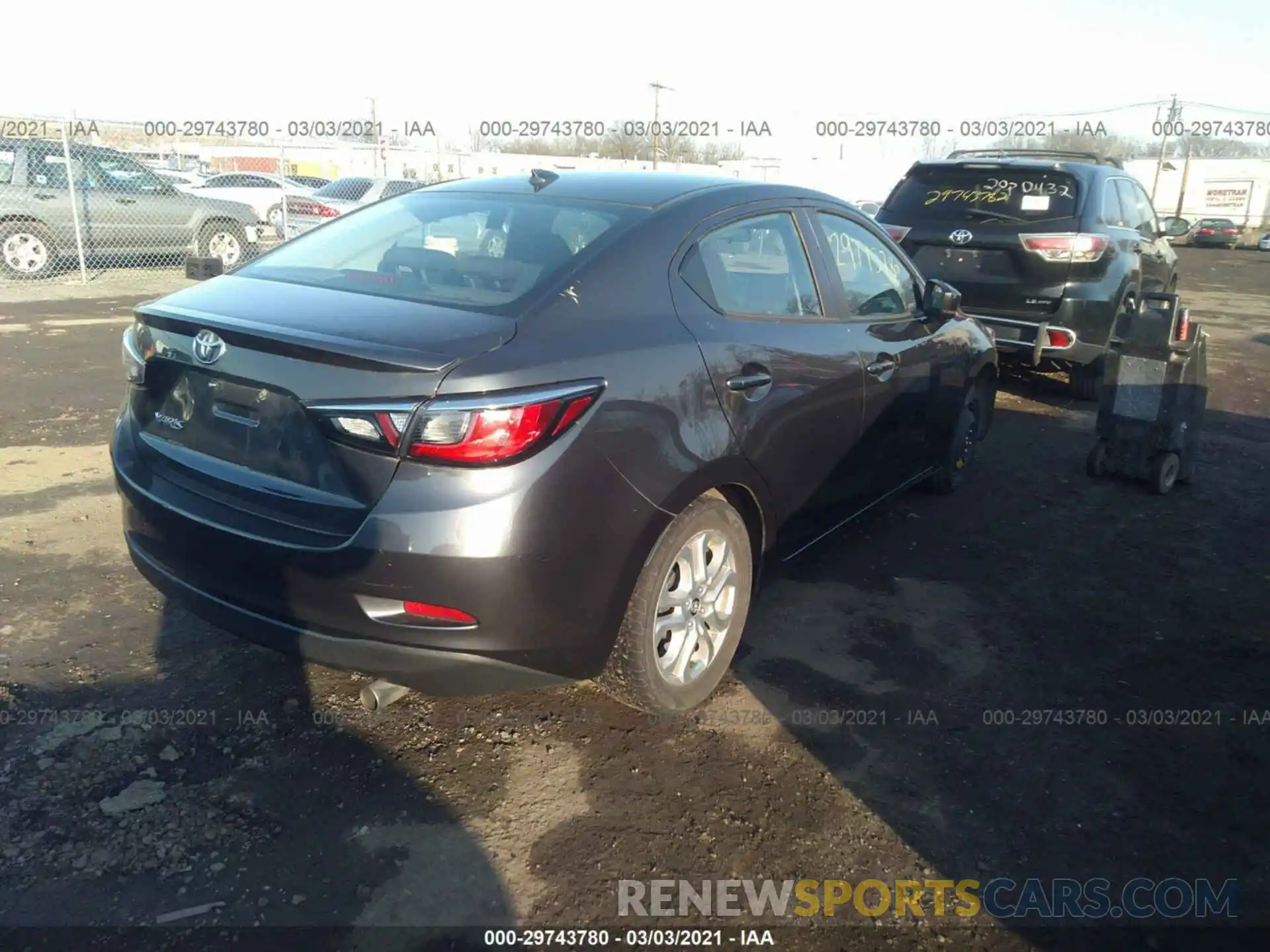 4 Photograph of a damaged car 3MYDLBYV3KY515749 TOYOTA YARIS SEDAN 2019