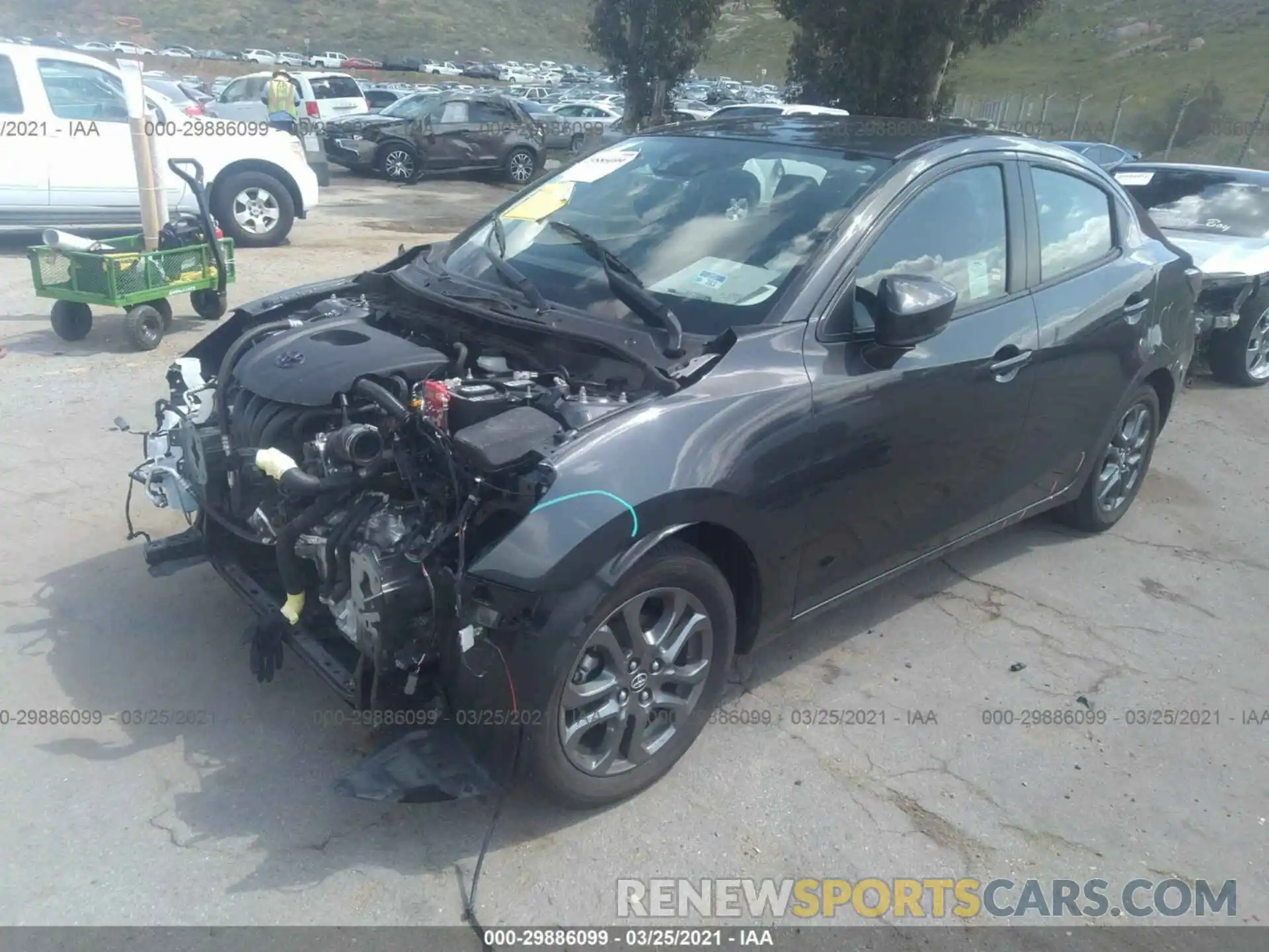 2 Photograph of a damaged car 3MYDLBYV3KY516738 TOYOTA YARIS SEDAN 2019