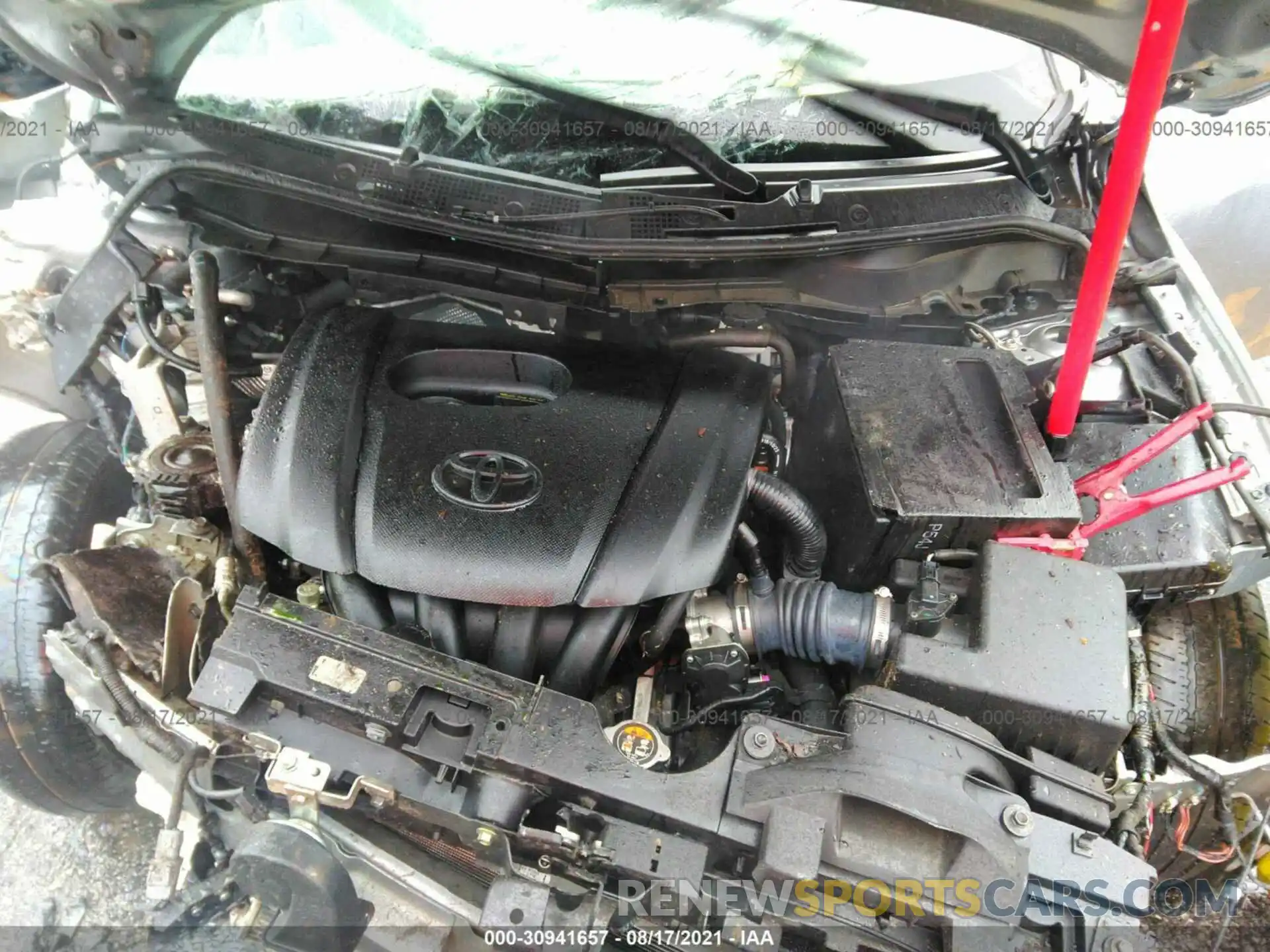 10 Photograph of a damaged car 3MYDLBYV3KY520644 TOYOTA YARIS SEDAN 2019