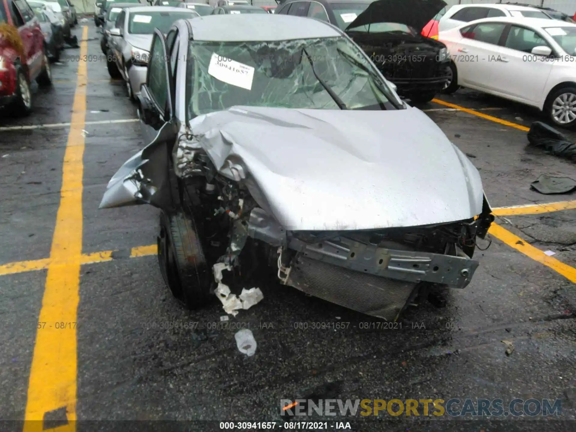 6 Photograph of a damaged car 3MYDLBYV3KY520644 TOYOTA YARIS SEDAN 2019