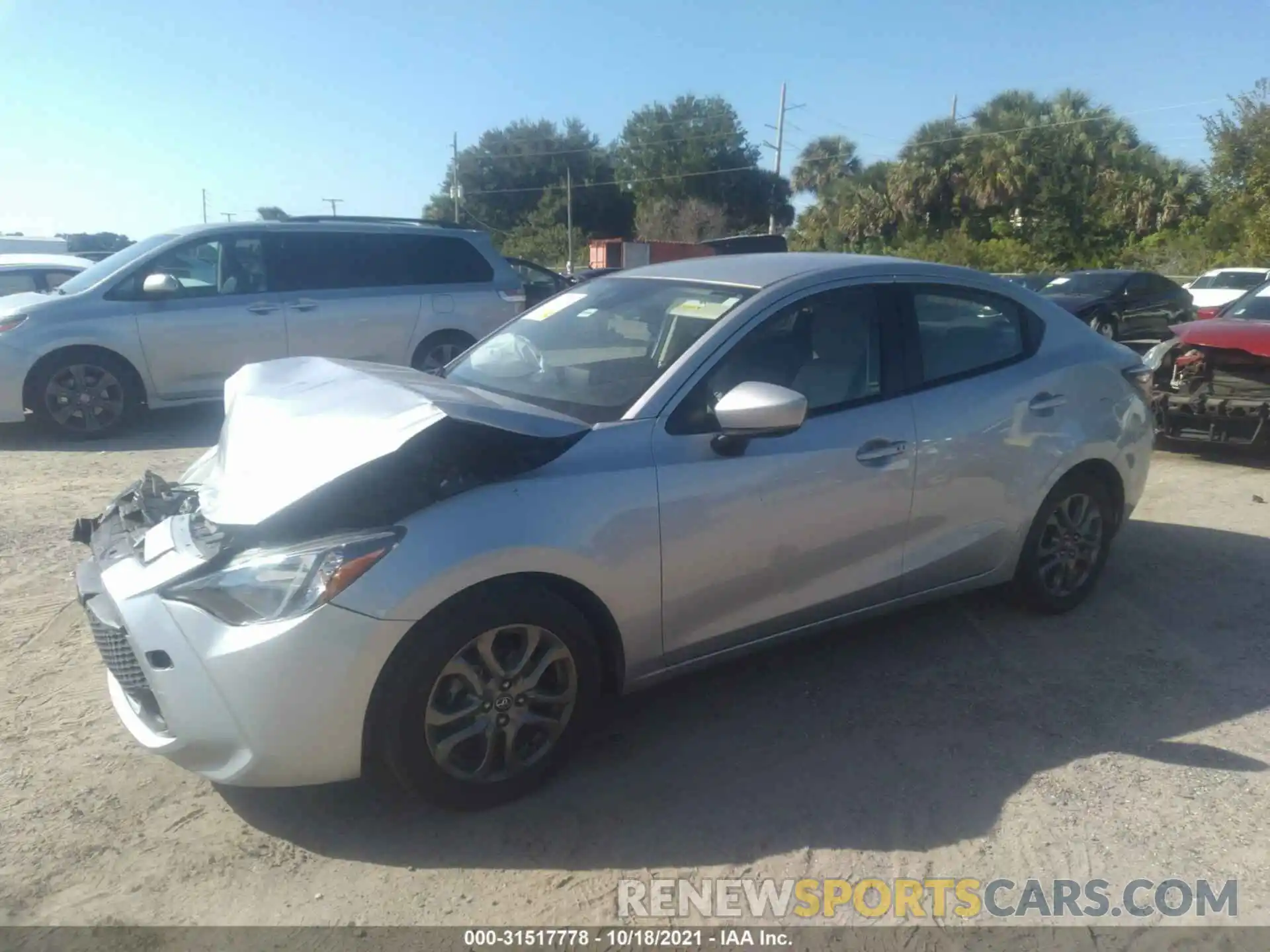 2 Photograph of a damaged car 3MYDLBYV3KY524483 TOYOTA YARIS SEDAN 2019