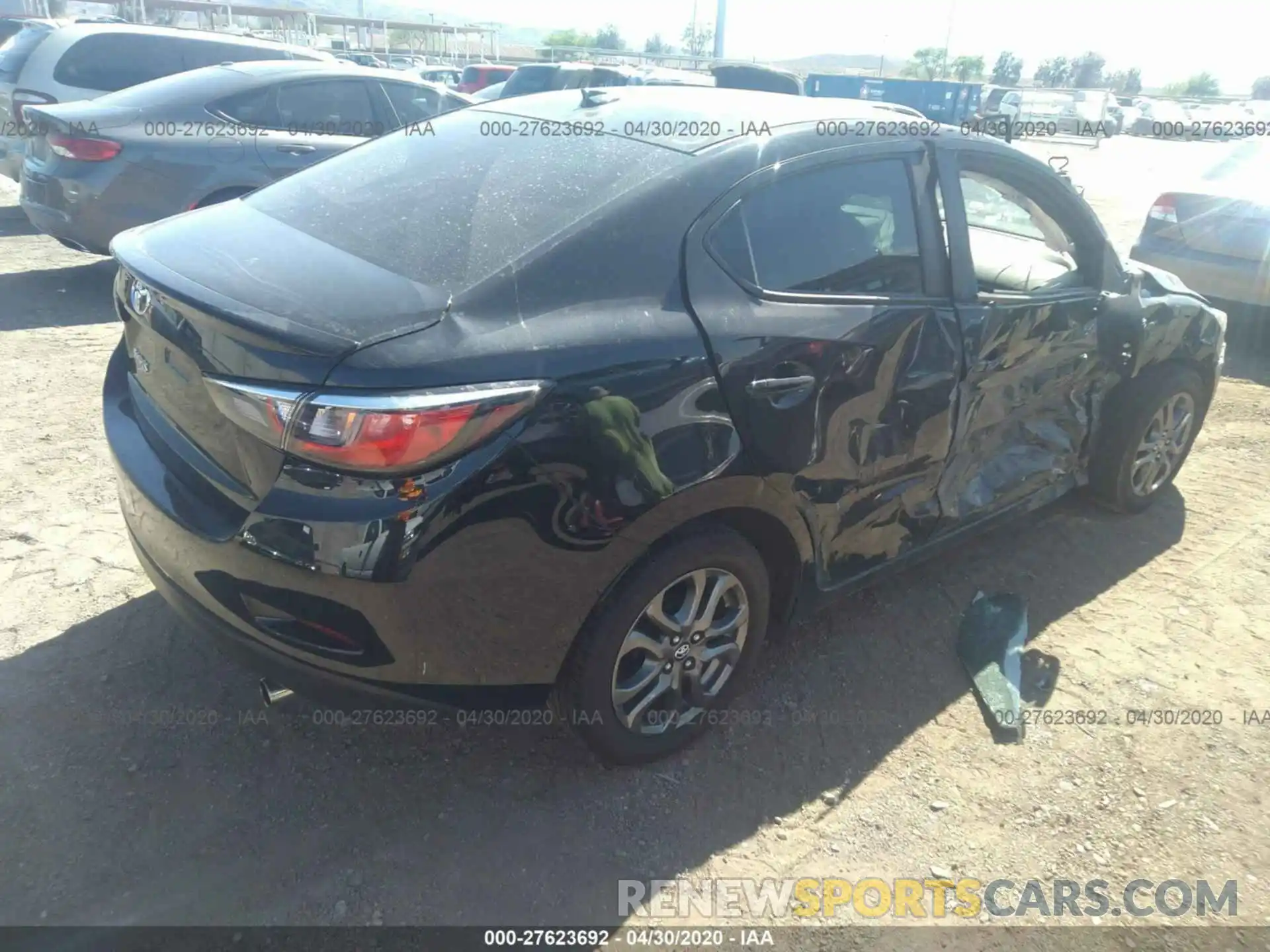 4 Photograph of a damaged car 3MYDLBYV3KY526976 TOYOTA YARIS SEDAN 2019