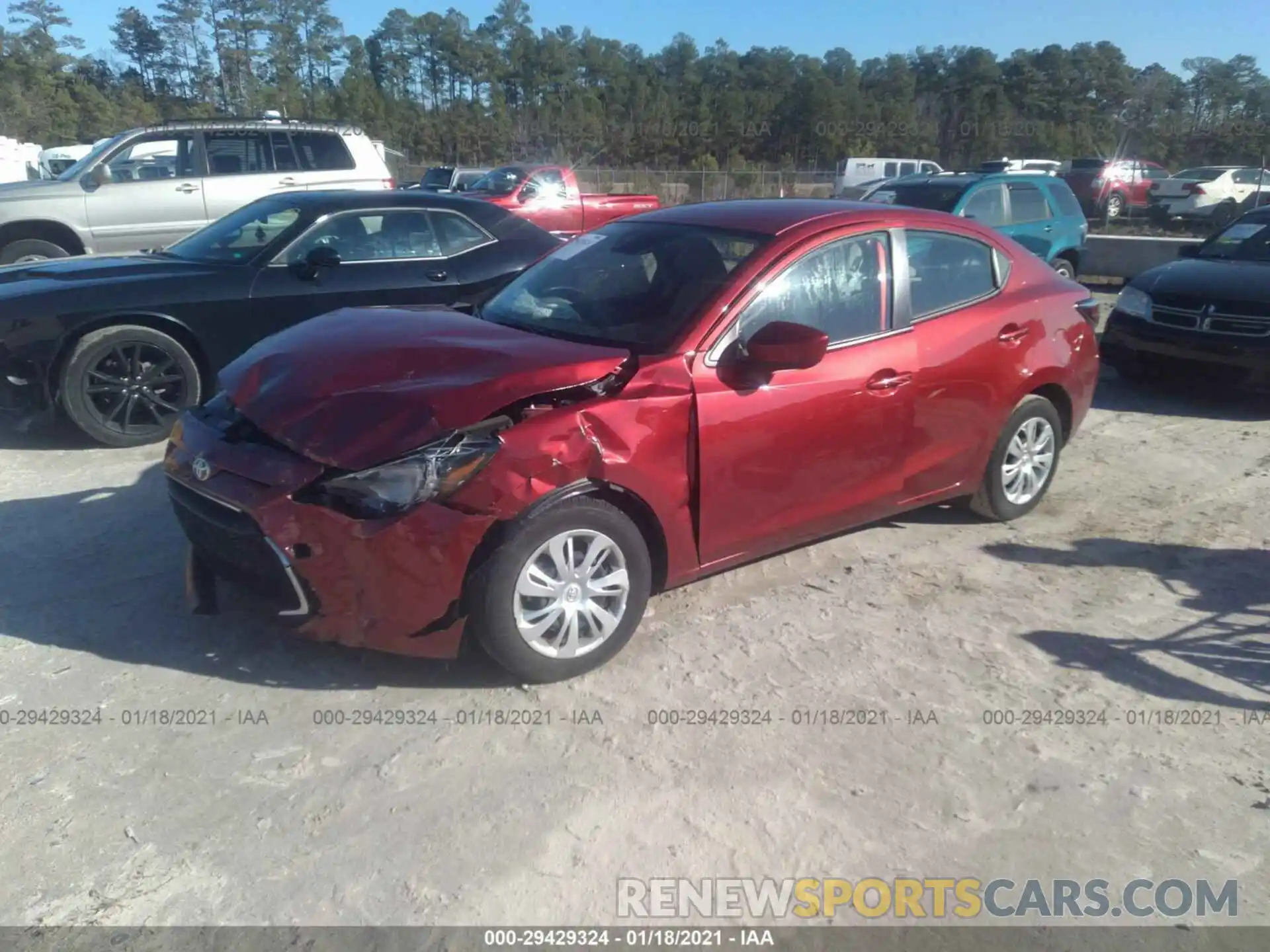 2 Photograph of a damaged car 3MYDLBYV3KY528582 TOYOTA YARIS SEDAN 2019