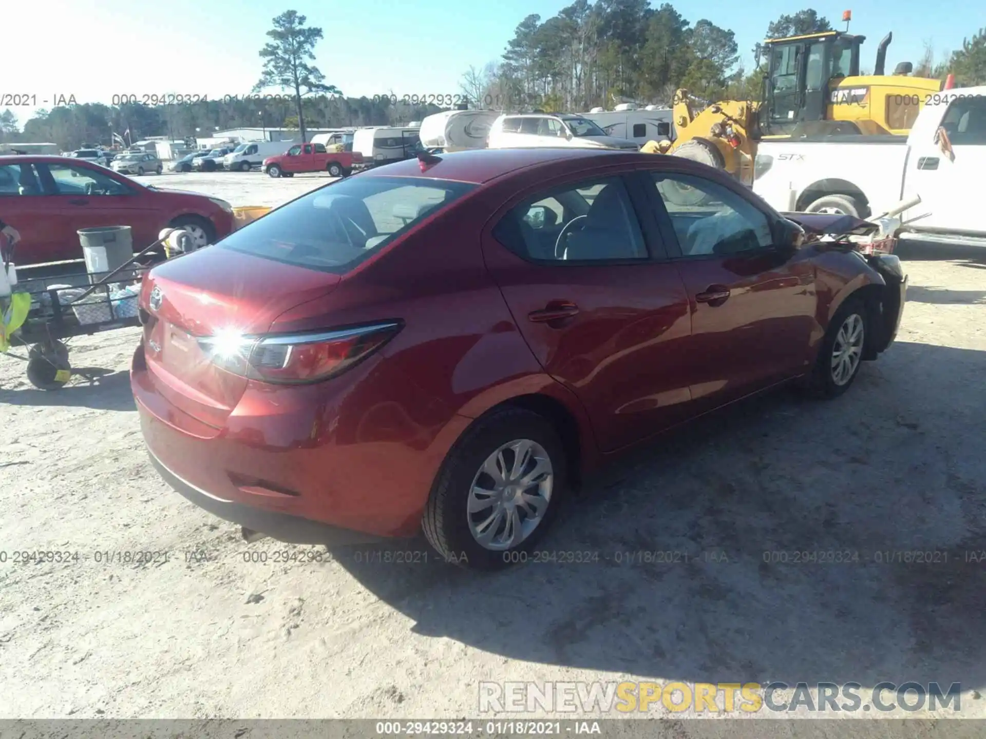 4 Photograph of a damaged car 3MYDLBYV3KY528582 TOYOTA YARIS SEDAN 2019