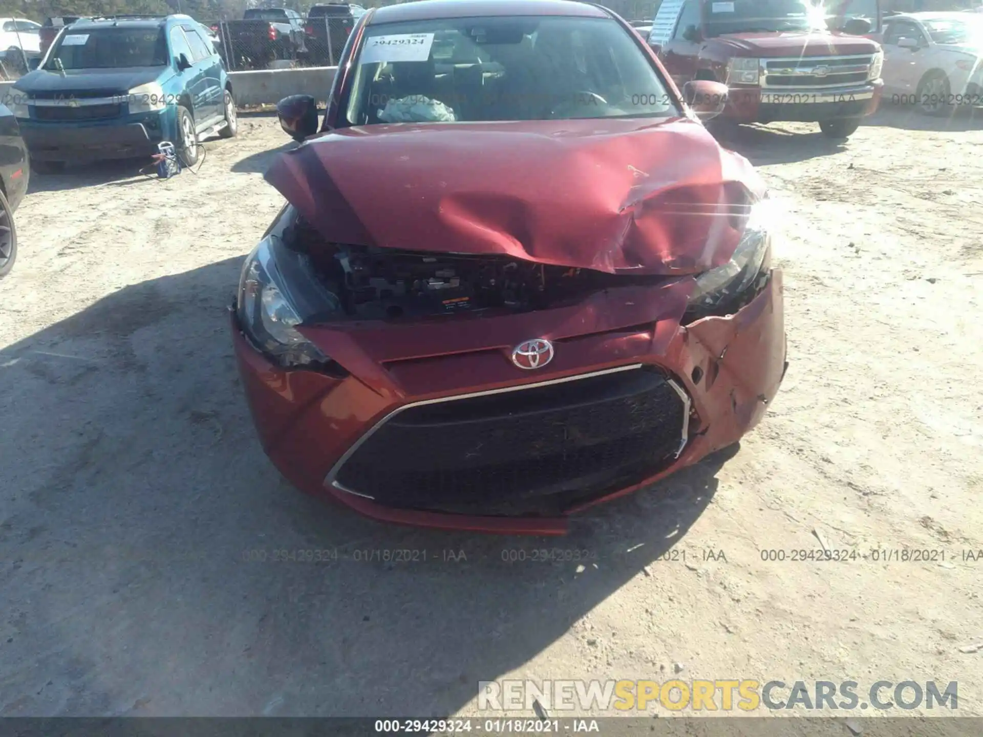 6 Photograph of a damaged car 3MYDLBYV3KY528582 TOYOTA YARIS SEDAN 2019