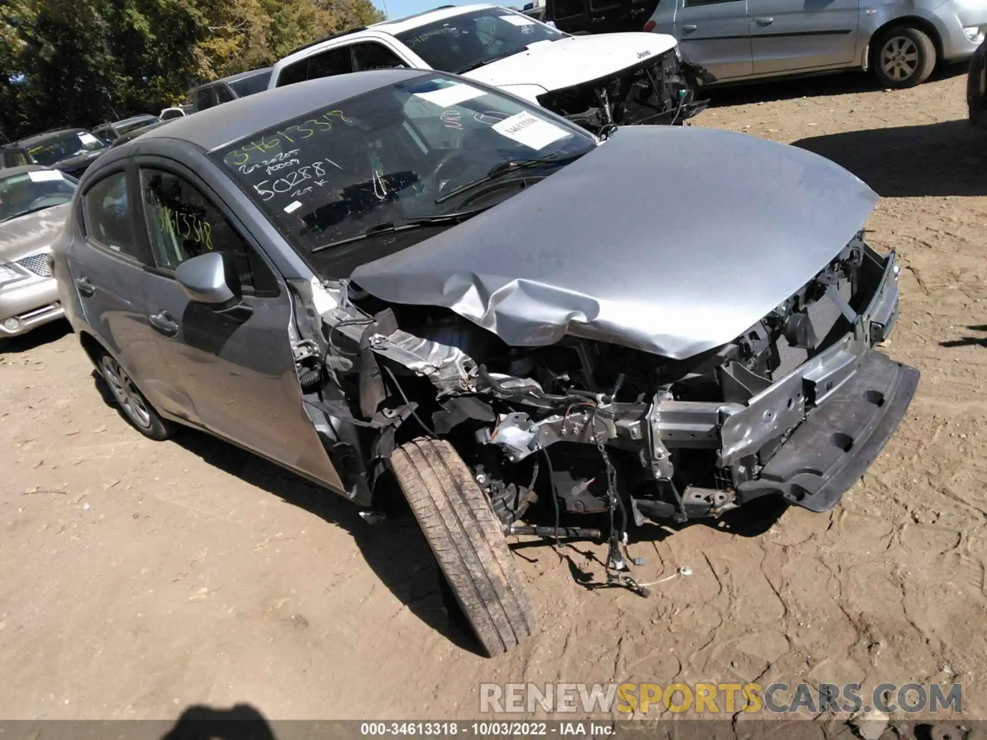 1 Photograph of a damaged car 3MYDLBYV4KY502881 TOYOTA YARIS SEDAN 2019