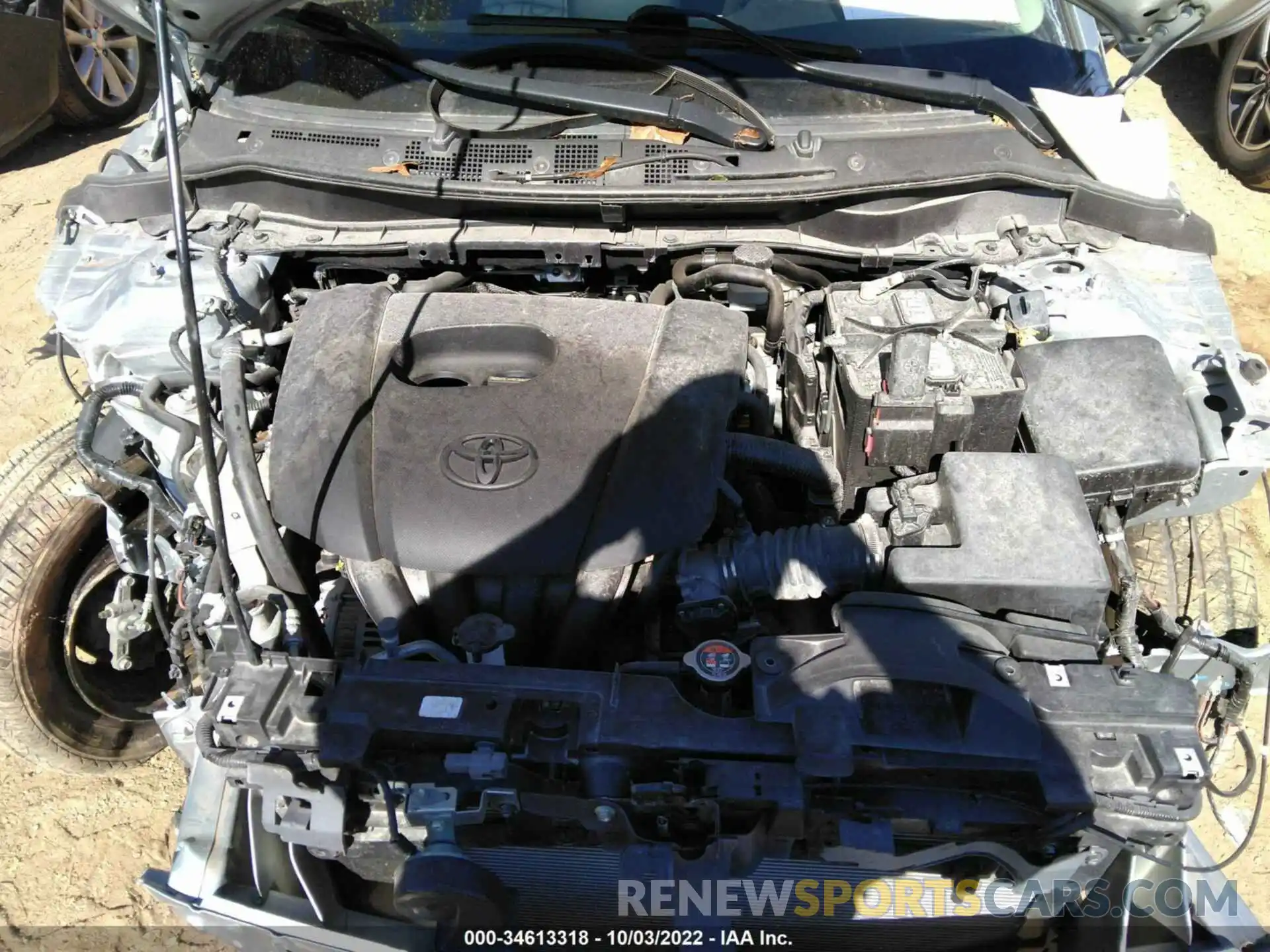 10 Photograph of a damaged car 3MYDLBYV4KY502881 TOYOTA YARIS SEDAN 2019