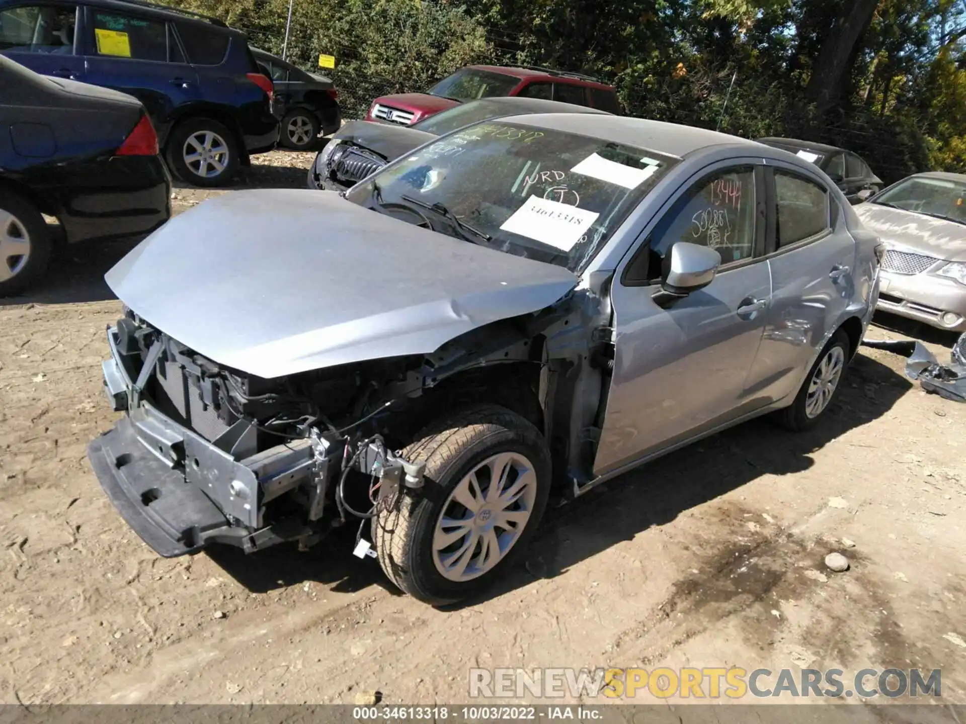 2 Photograph of a damaged car 3MYDLBYV4KY502881 TOYOTA YARIS SEDAN 2019