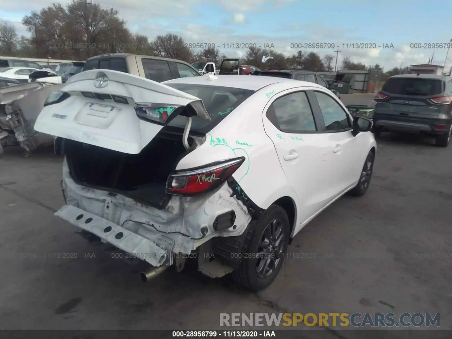 4 Photograph of a damaged car 3MYDLBYV4KY503562 TOYOTA YARIS SEDAN 2019