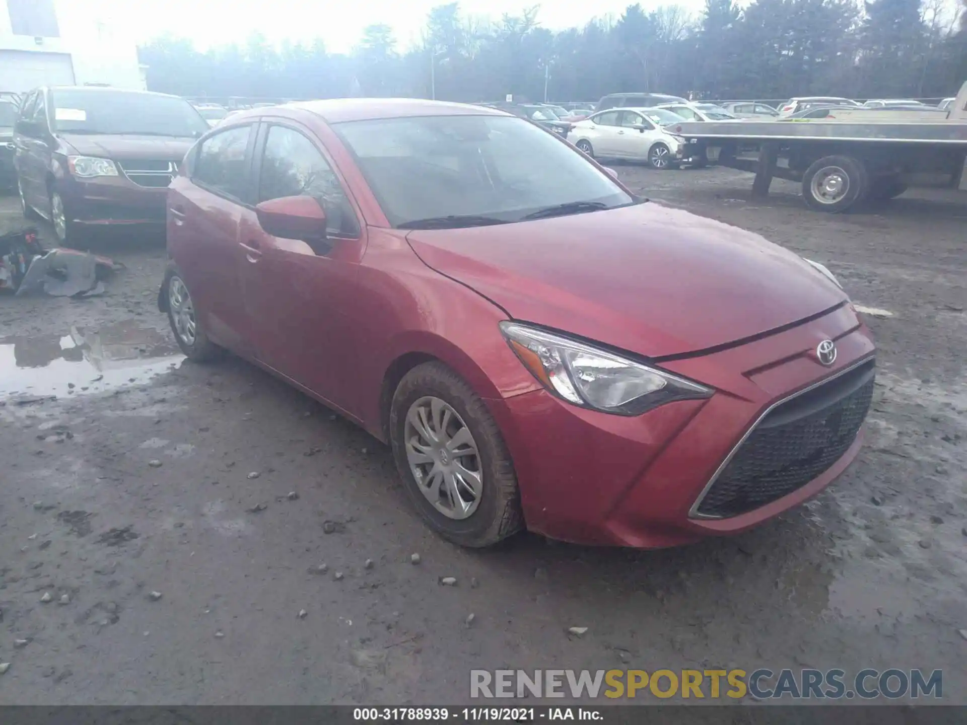 1 Photograph of a damaged car 3MYDLBYV4KY509667 TOYOTA YARIS SEDAN 2019