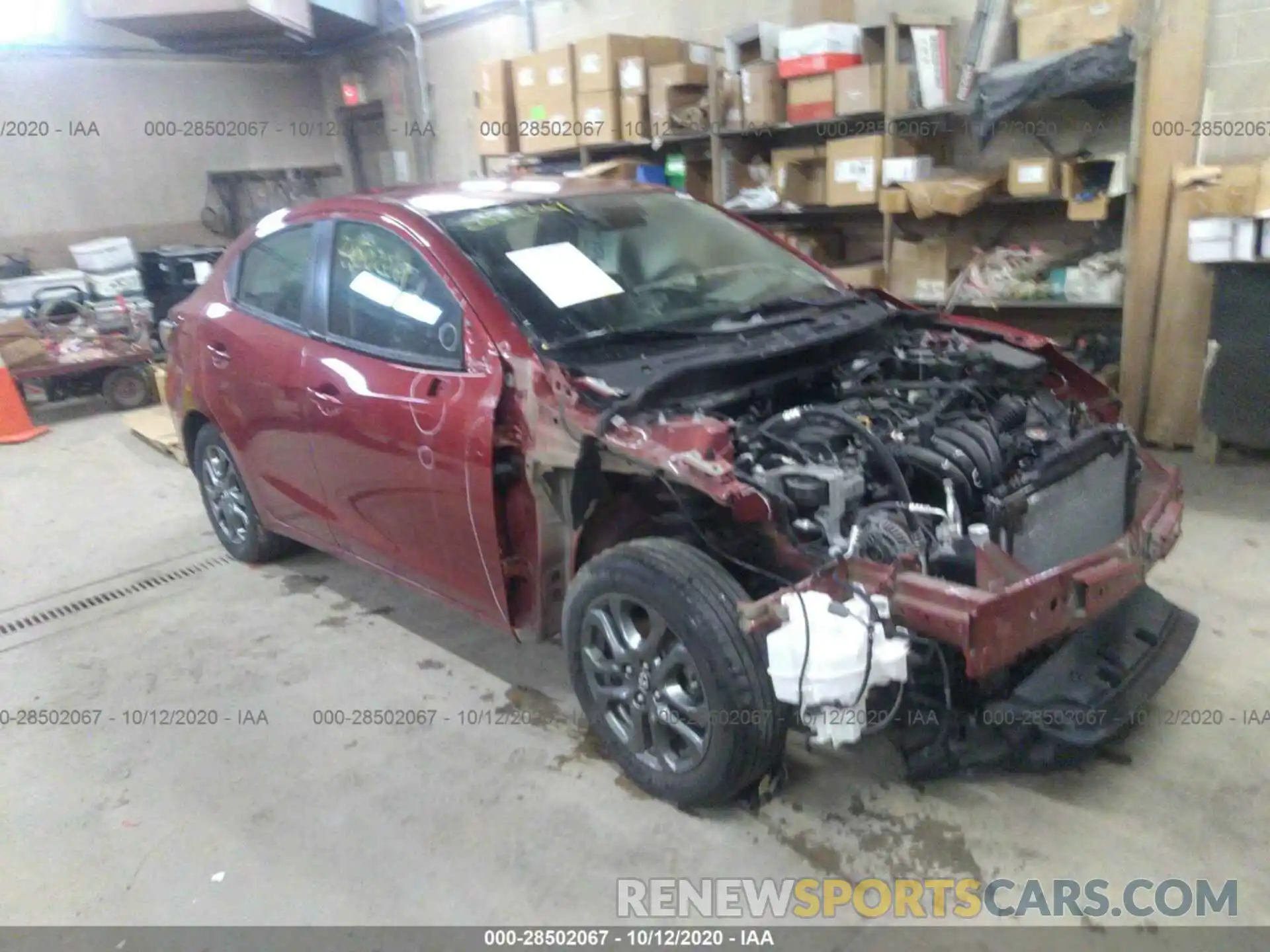 1 Photograph of a damaged car 3MYDLBYV4KY511161 TOYOTA YARIS SEDAN 2019