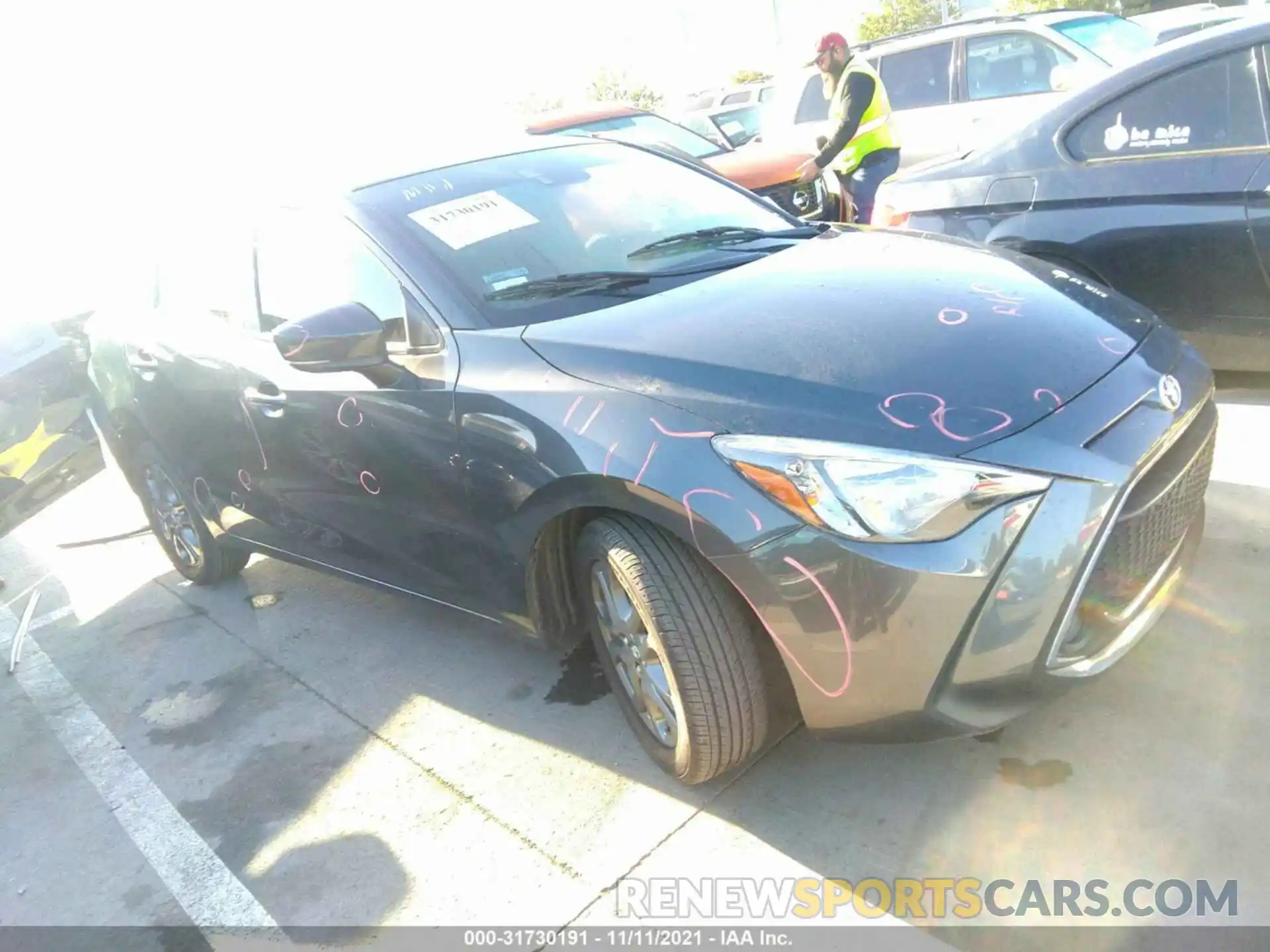 1 Photograph of a damaged car 3MYDLBYV4KY512231 TOYOTA YARIS SEDAN 2019