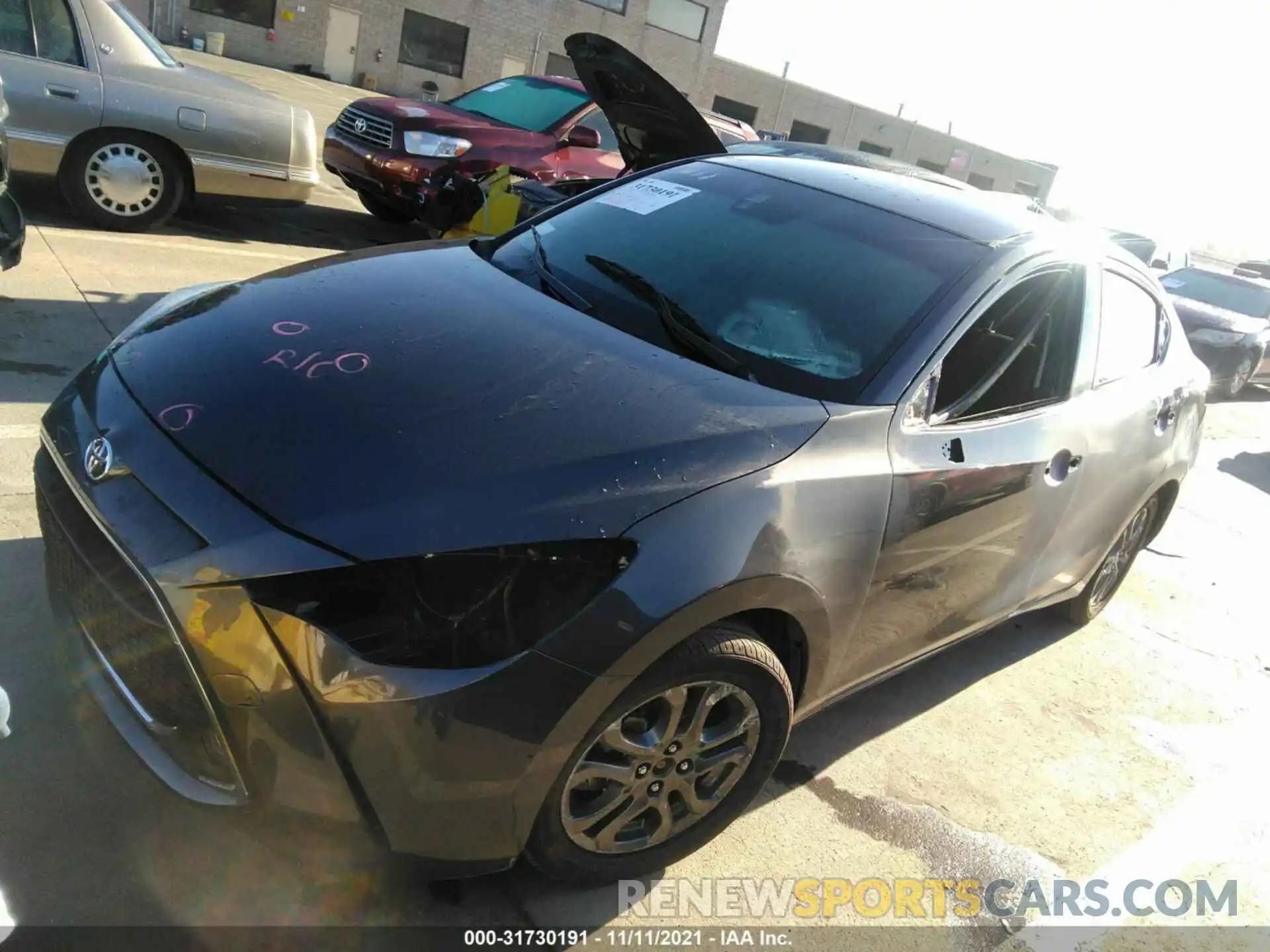 2 Photograph of a damaged car 3MYDLBYV4KY512231 TOYOTA YARIS SEDAN 2019