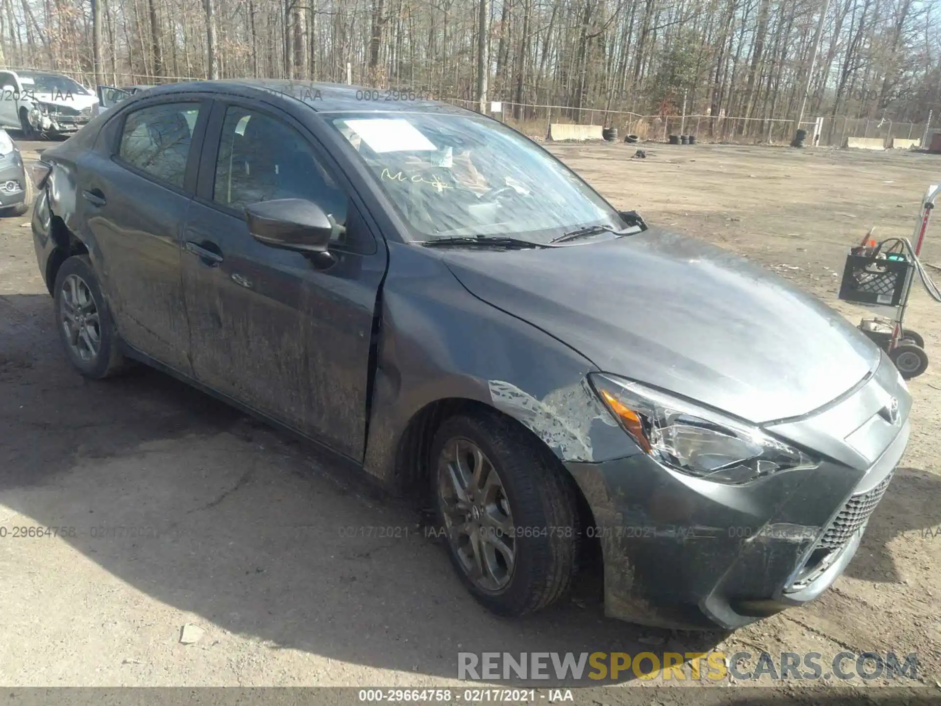 1 Photograph of a damaged car 3MYDLBYV4KY515579 TOYOTA YARIS SEDAN 2019