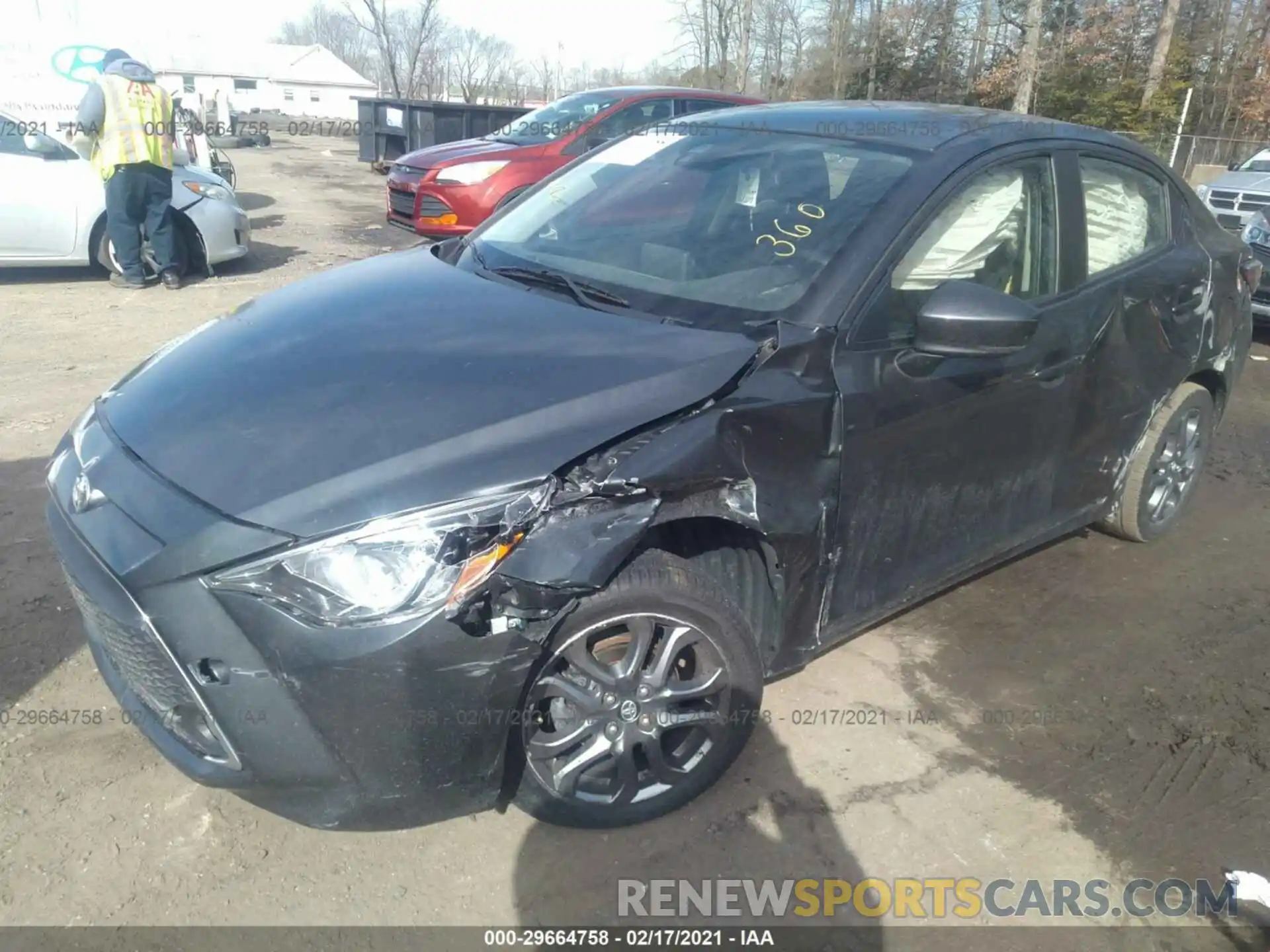 2 Photograph of a damaged car 3MYDLBYV4KY515579 TOYOTA YARIS SEDAN 2019