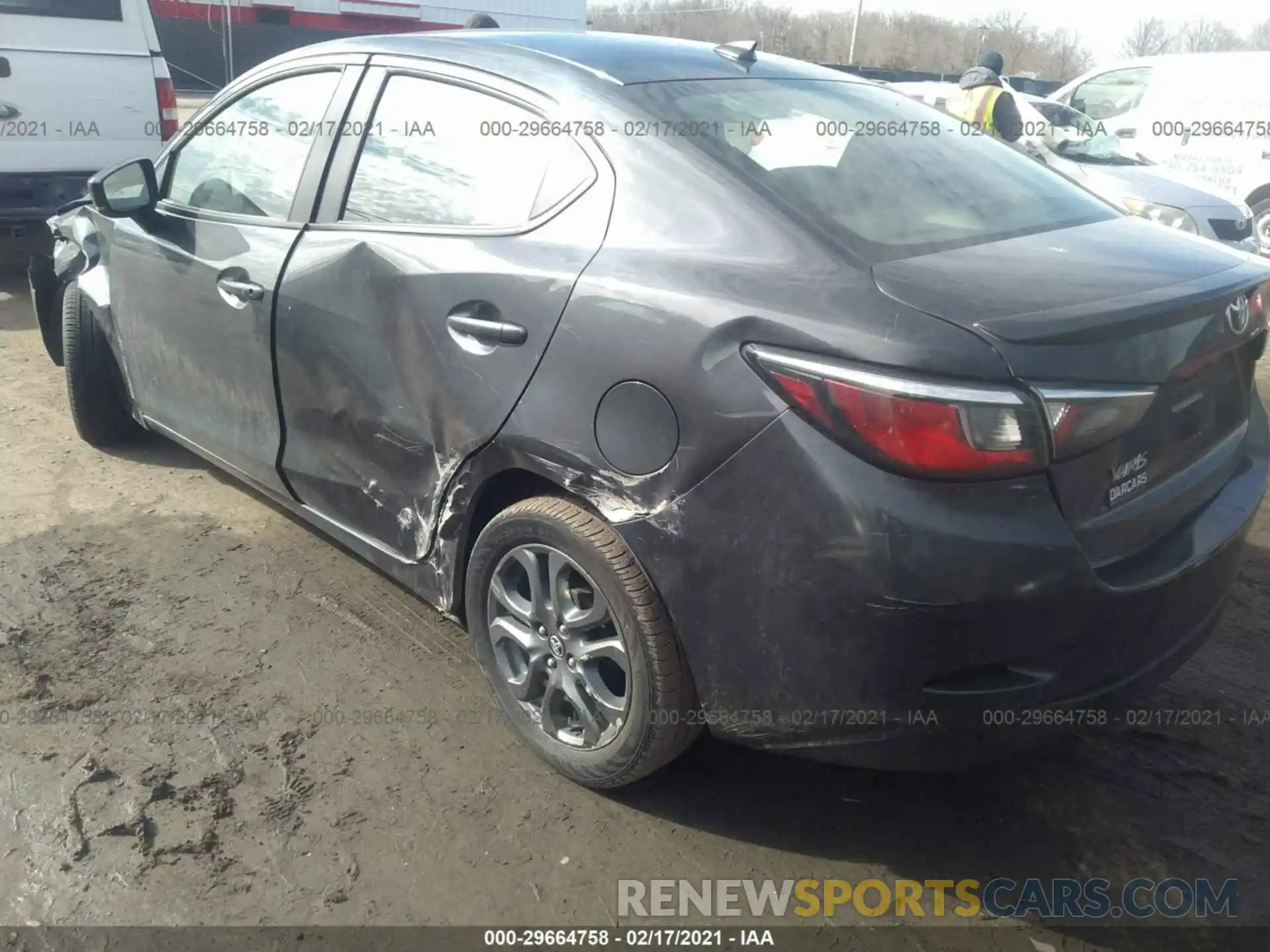 3 Photograph of a damaged car 3MYDLBYV4KY515579 TOYOTA YARIS SEDAN 2019