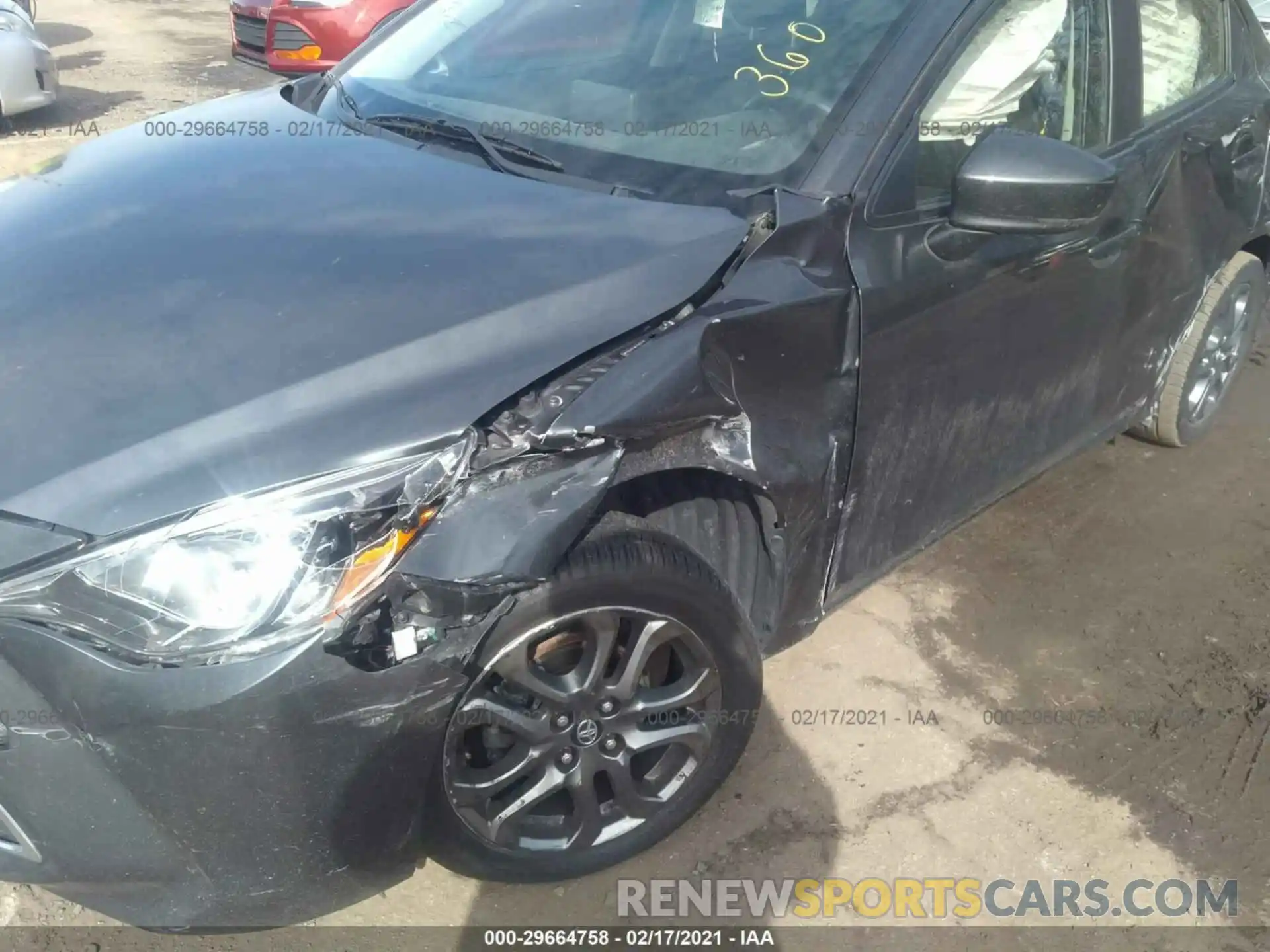 6 Photograph of a damaged car 3MYDLBYV4KY515579 TOYOTA YARIS SEDAN 2019