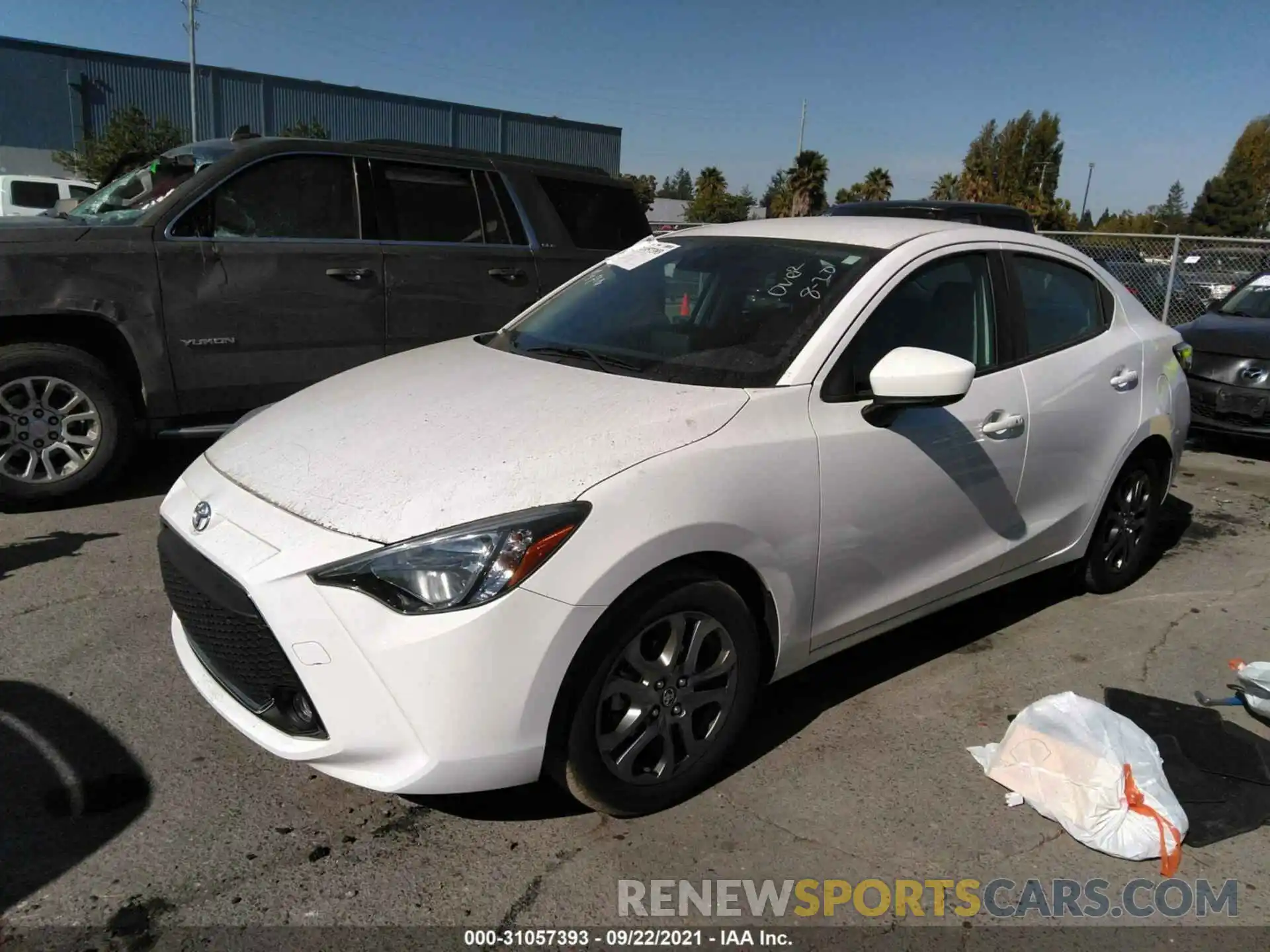 2 Photograph of a damaged car 3MYDLBYV4KY515775 TOYOTA YARIS SEDAN 2019