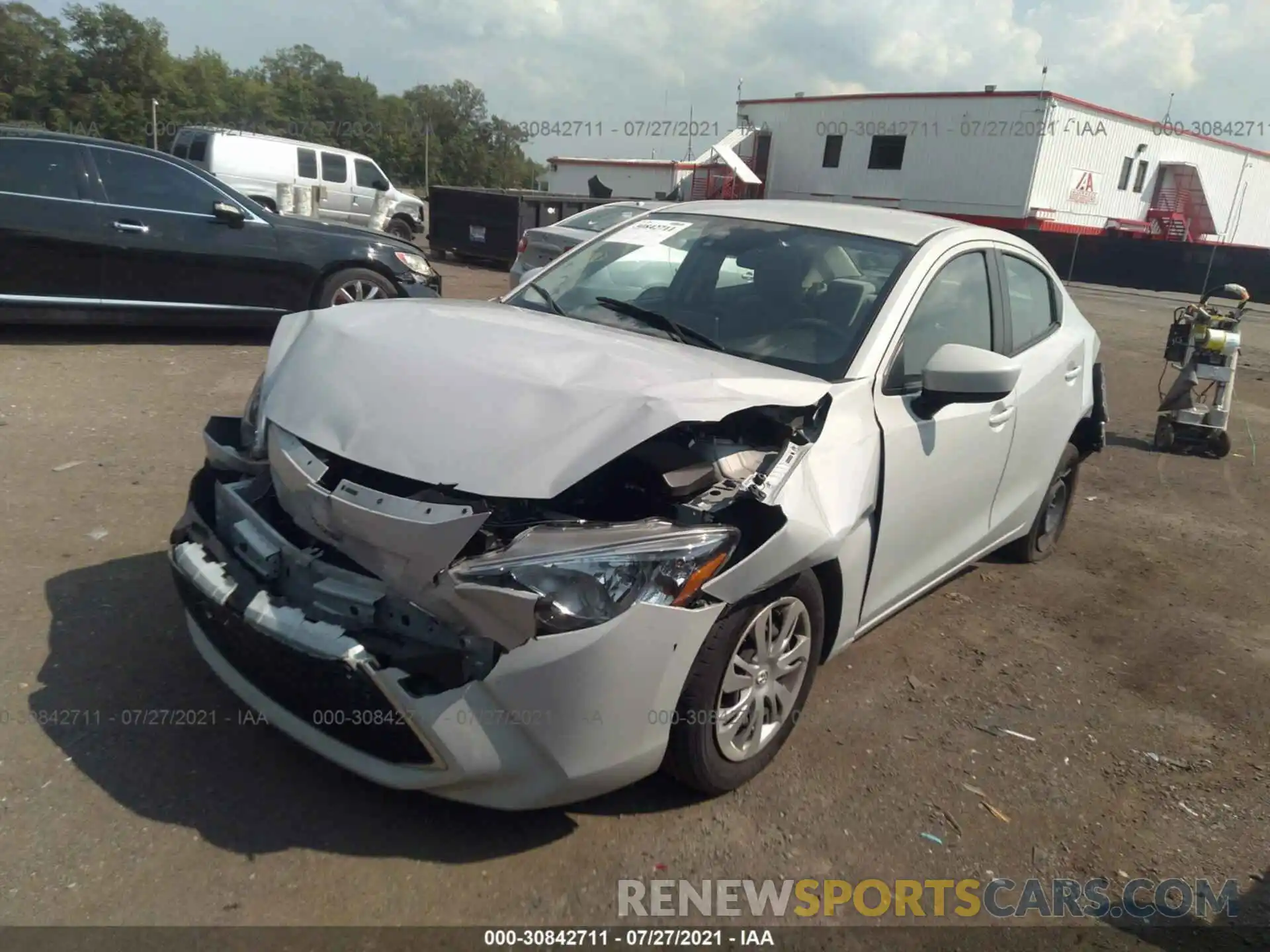 2 Photograph of a damaged car 3MYDLBYV4KY515968 TOYOTA YARIS SEDAN 2019