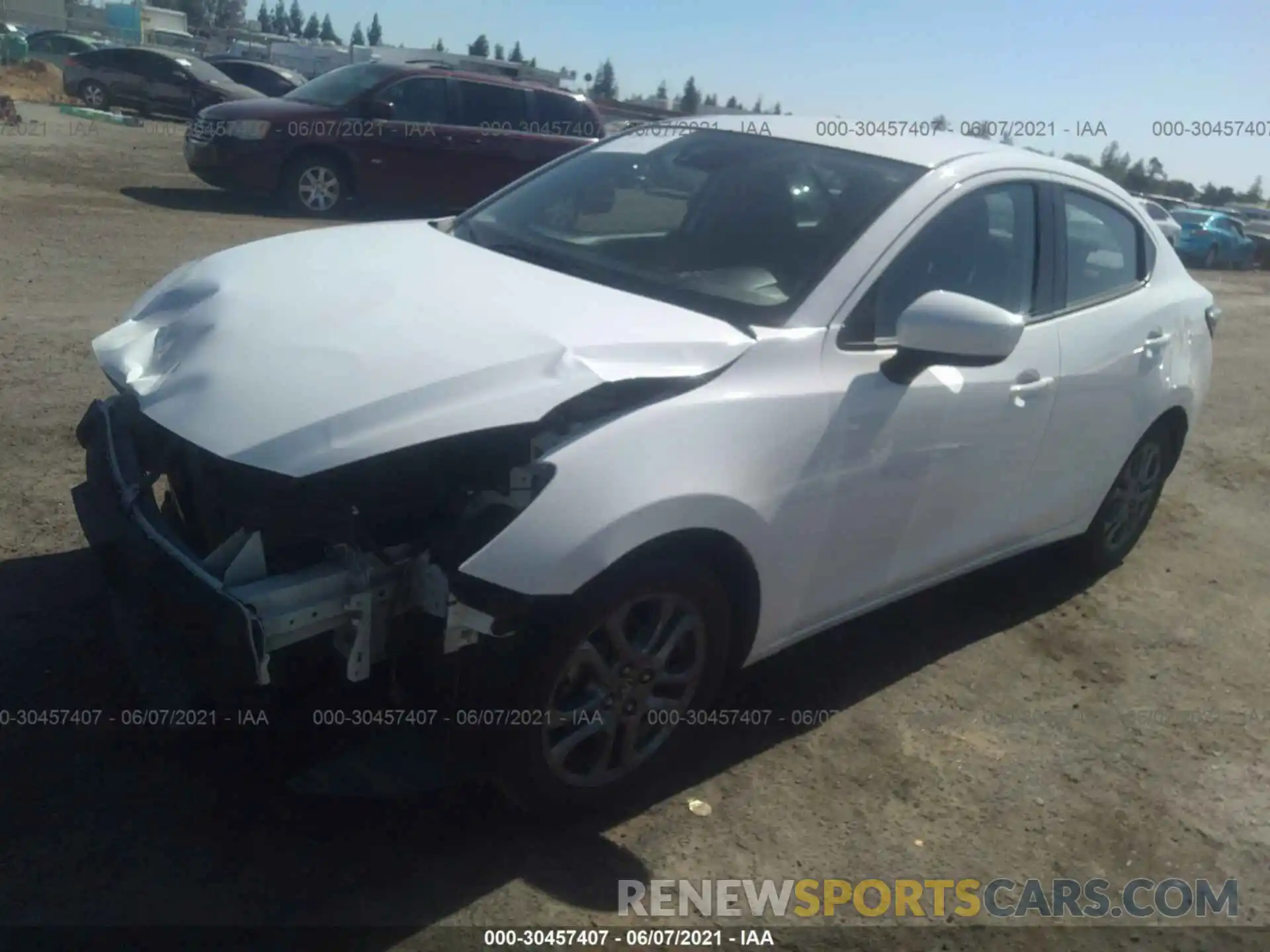 2 Photograph of a damaged car 3MYDLBYV4KY516053 TOYOTA YARIS SEDAN 2019