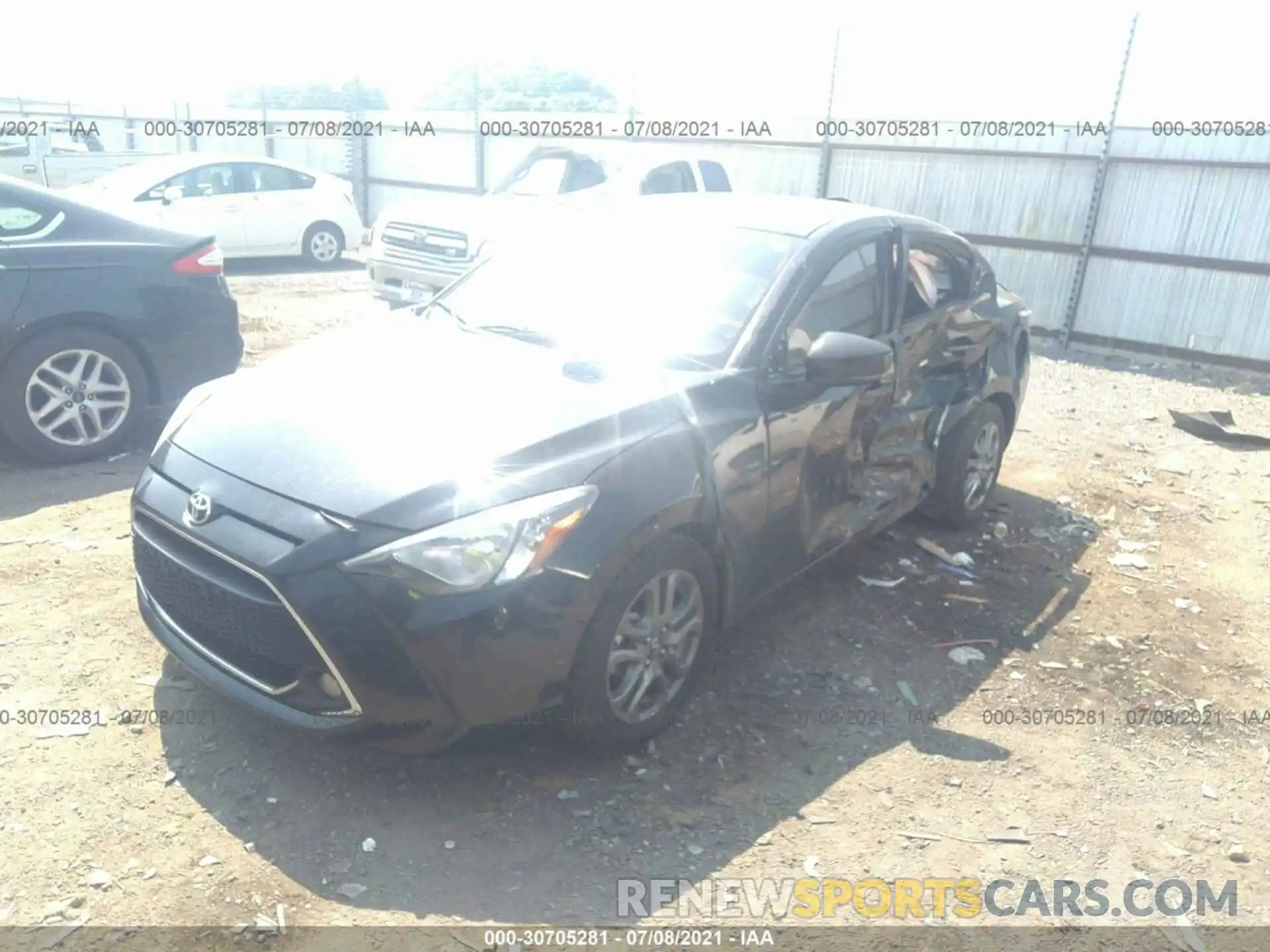 2 Photograph of a damaged car 3MYDLBYV4KY516960 TOYOTA YARIS SEDAN 2019