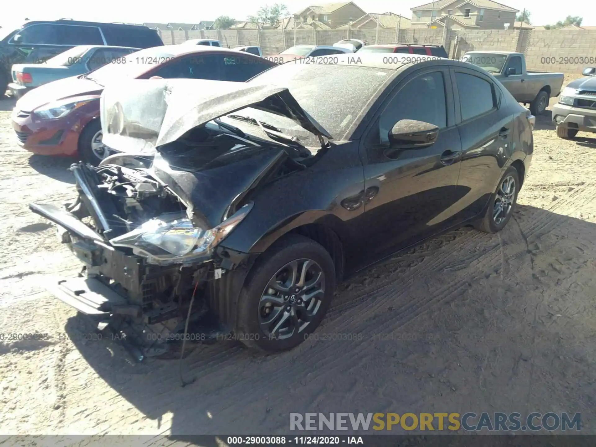 2 Photograph of a damaged car 3MYDLBYV4KY517252 TOYOTA YARIS SEDAN 2019