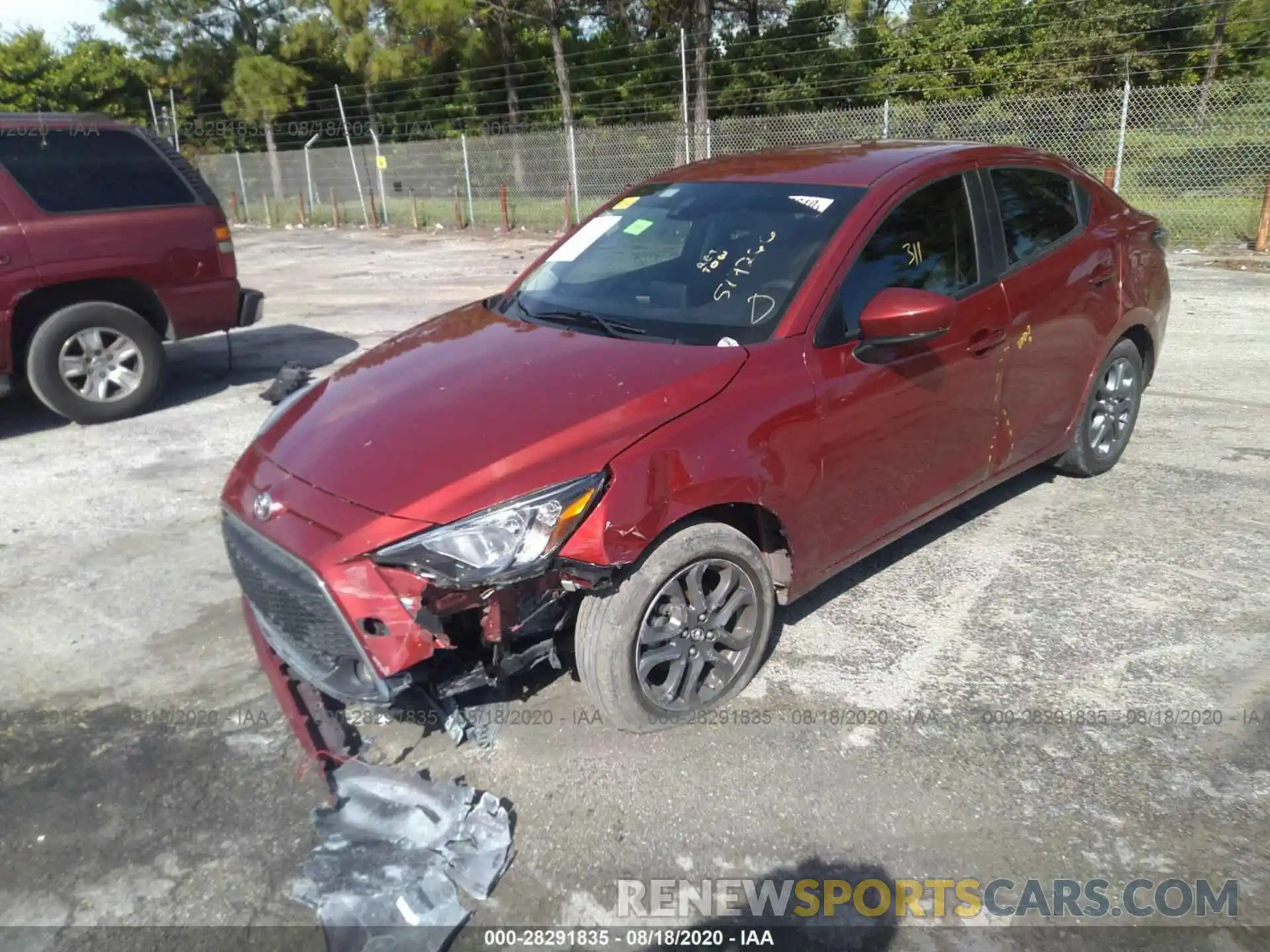 2 Photograph of a damaged car 3MYDLBYV4KY517266 TOYOTA YARIS SEDAN 2019