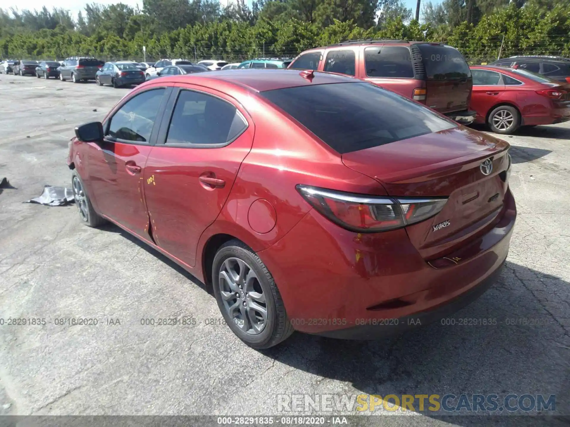 3 Photograph of a damaged car 3MYDLBYV4KY517266 TOYOTA YARIS SEDAN 2019