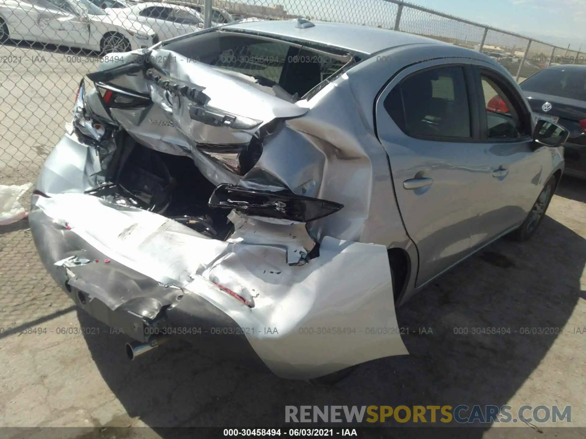 4 Photograph of a damaged car 3MYDLBYV4KY517364 TOYOTA YARIS SEDAN 2019