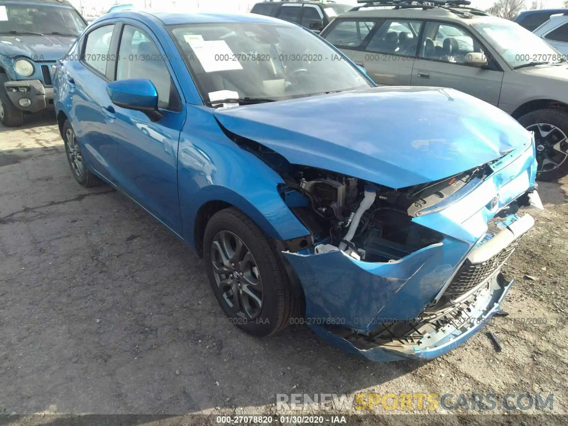 1 Photograph of a damaged car 3MYDLBYV4KY518983 TOYOTA YARIS SEDAN 2019