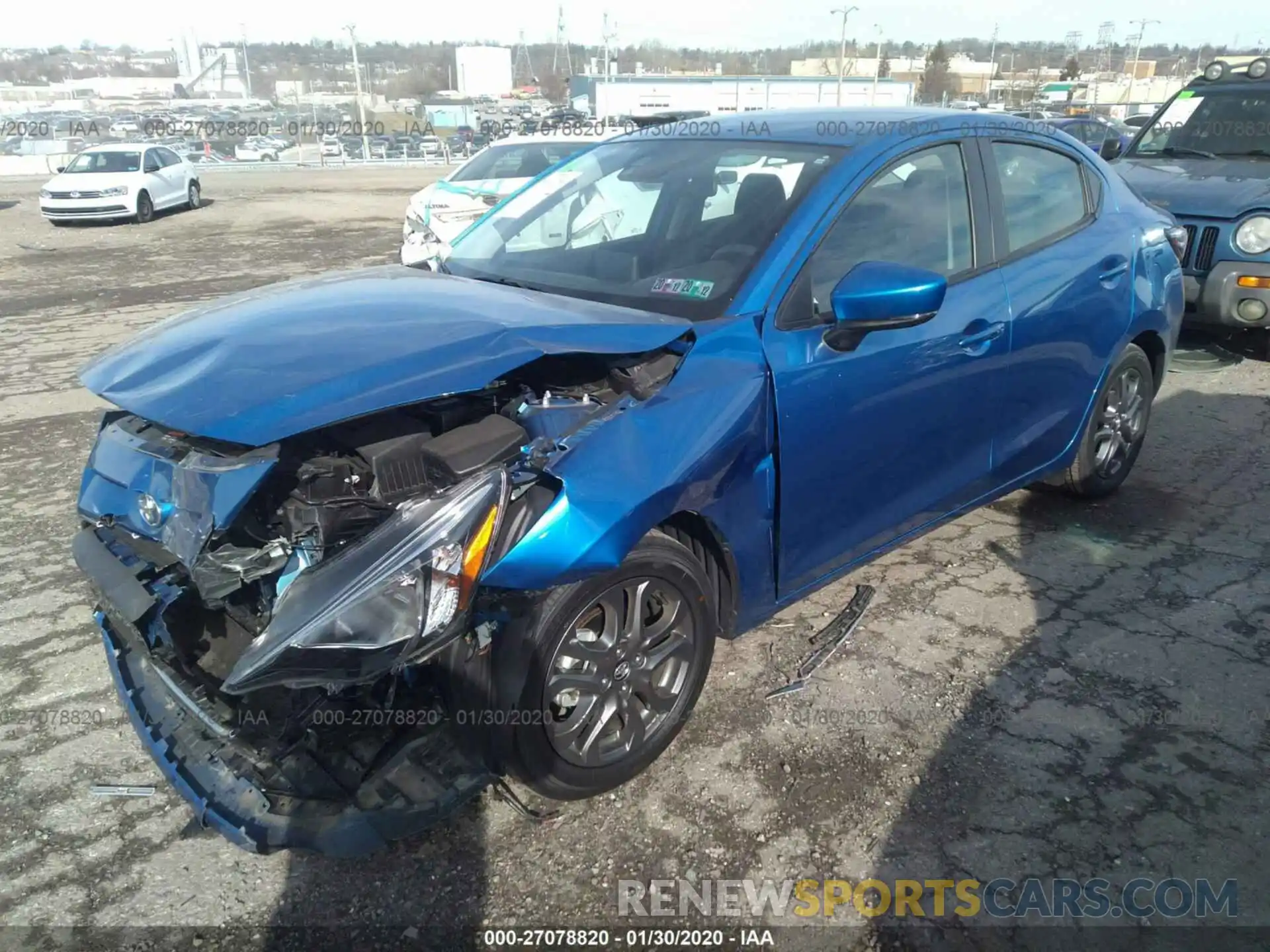 2 Photograph of a damaged car 3MYDLBYV4KY518983 TOYOTA YARIS SEDAN 2019