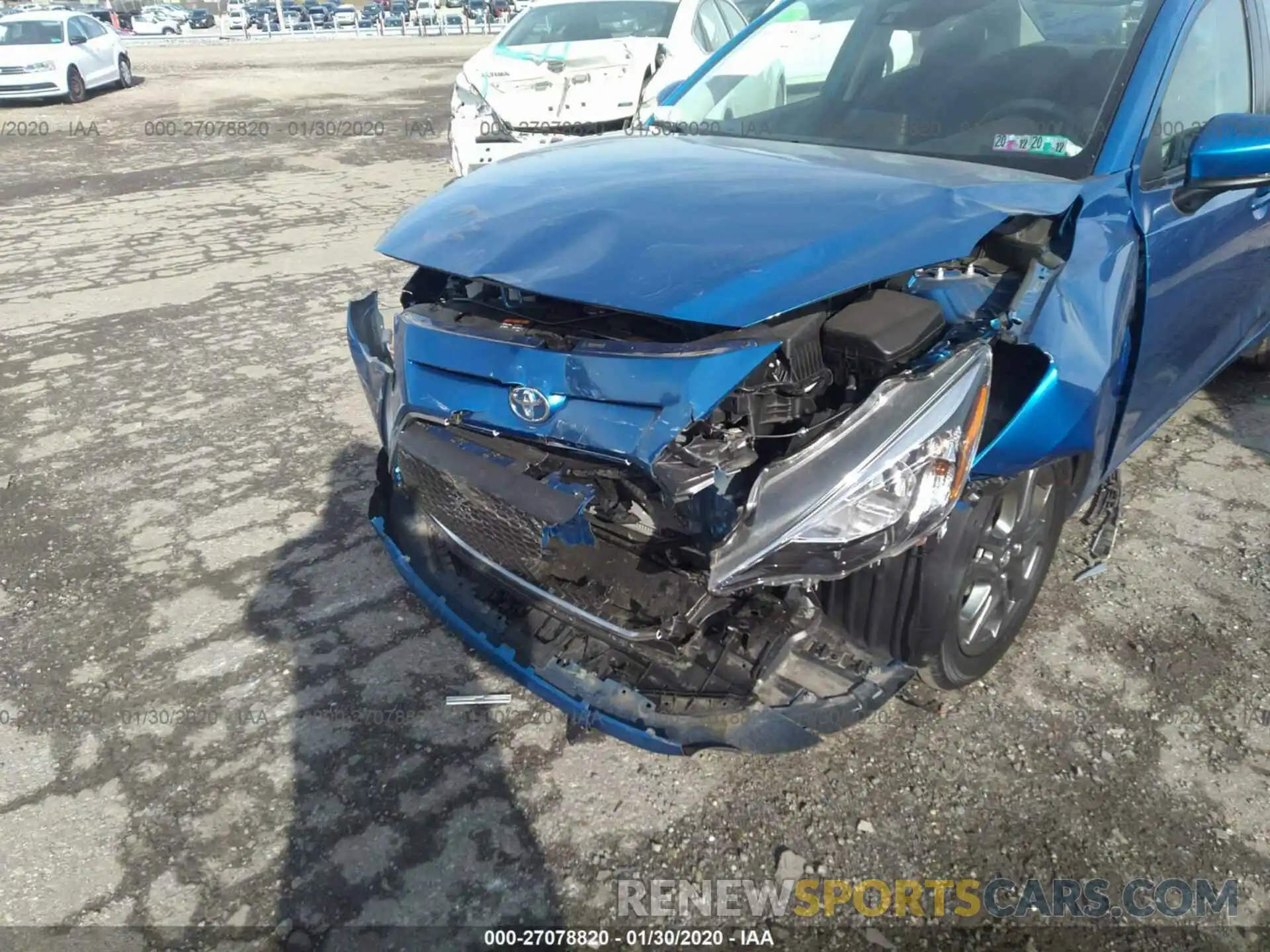 6 Photograph of a damaged car 3MYDLBYV4KY518983 TOYOTA YARIS SEDAN 2019