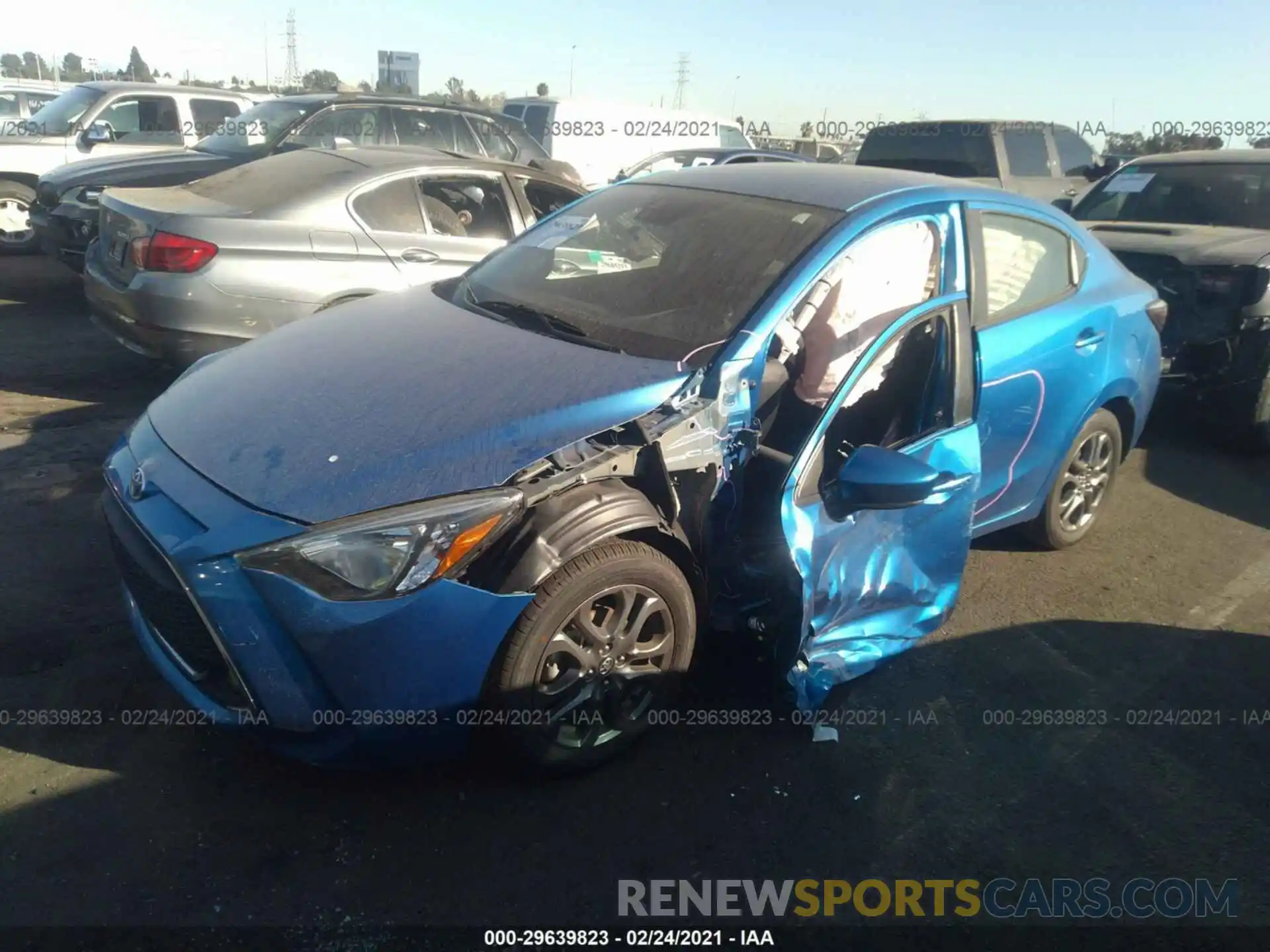 2 Photograph of a damaged car 3MYDLBYV4KY524217 TOYOTA YARIS SEDAN 2019