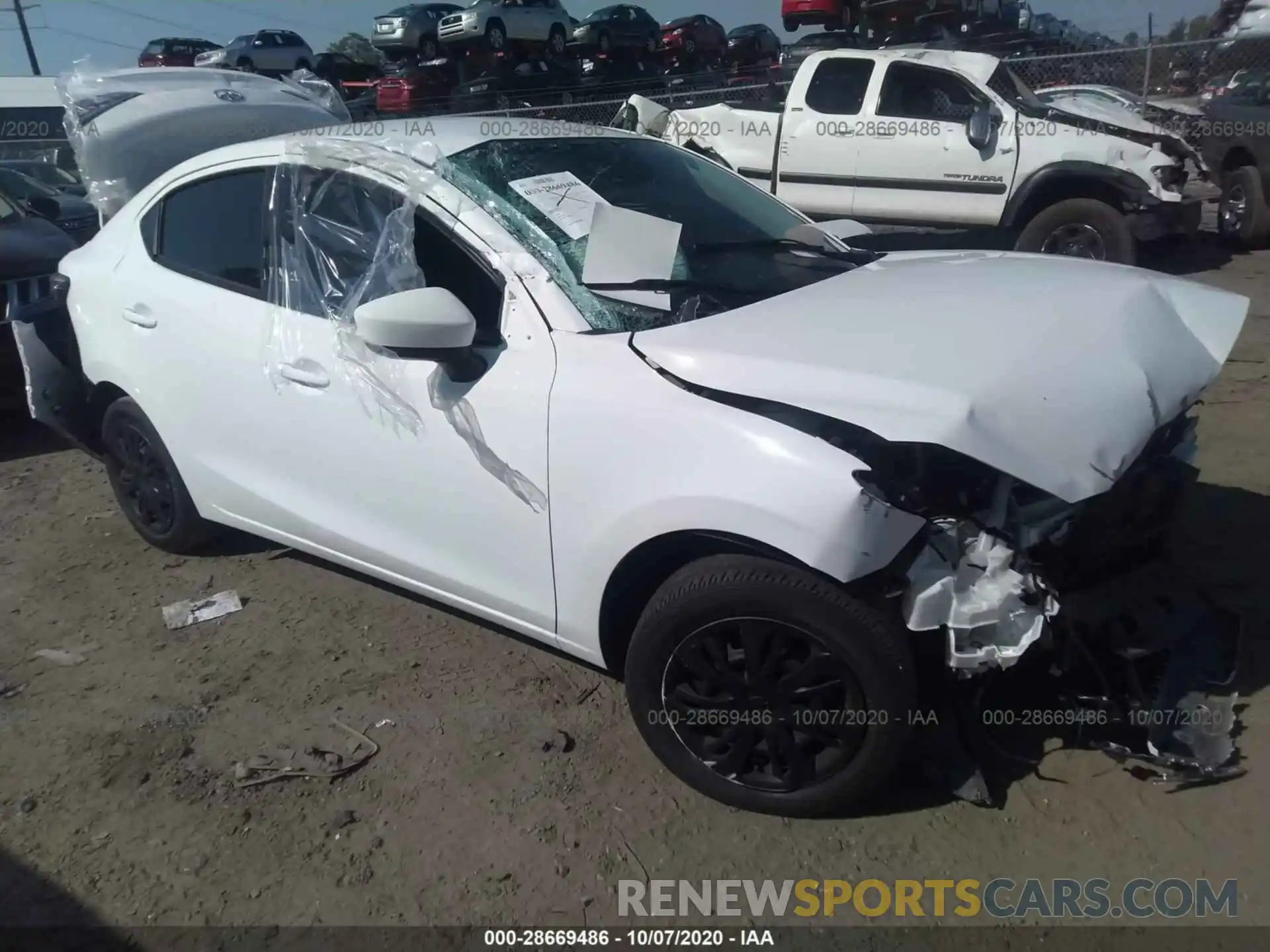 1 Photograph of a damaged car 3MYDLBYV4KY524315 TOYOTA YARIS SEDAN 2019