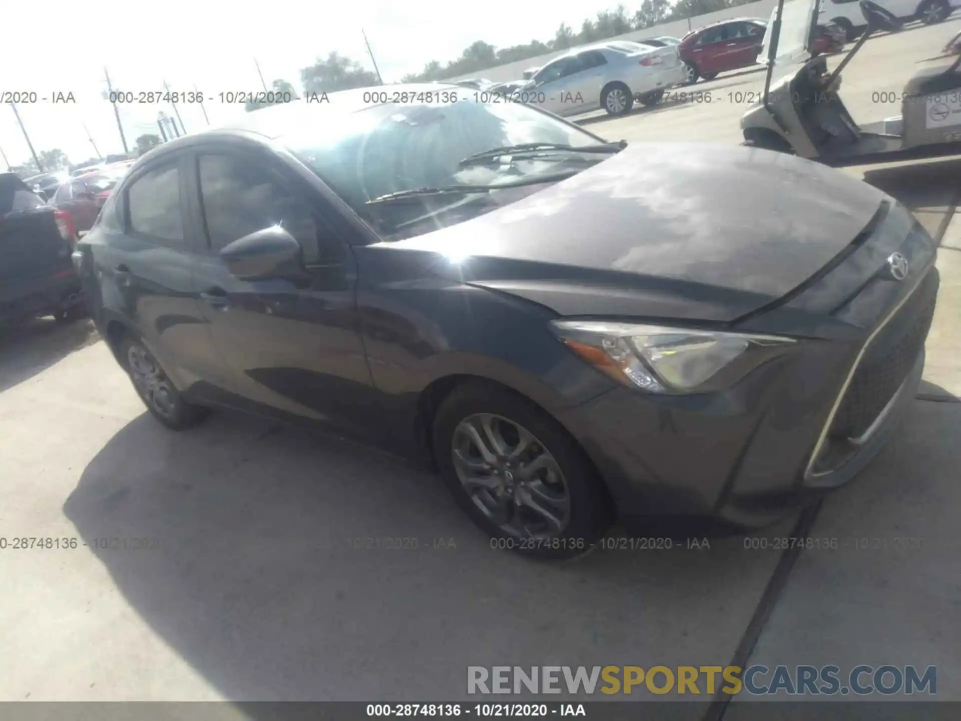 1 Photograph of a damaged car 3MYDLBYV4KY524329 TOYOTA YARIS SEDAN 2019