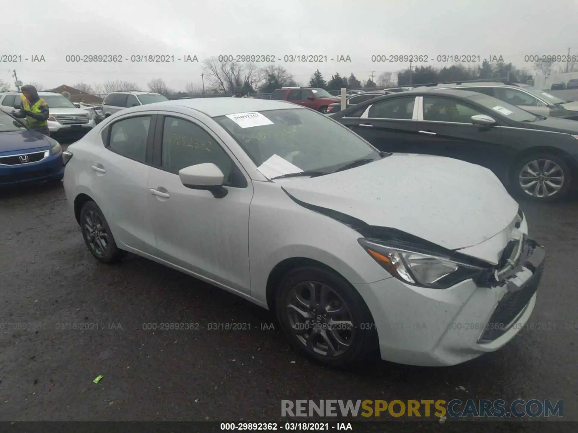 1 Photograph of a damaged car 3MYDLBYV4KY524556 TOYOTA YARIS SEDAN 2019