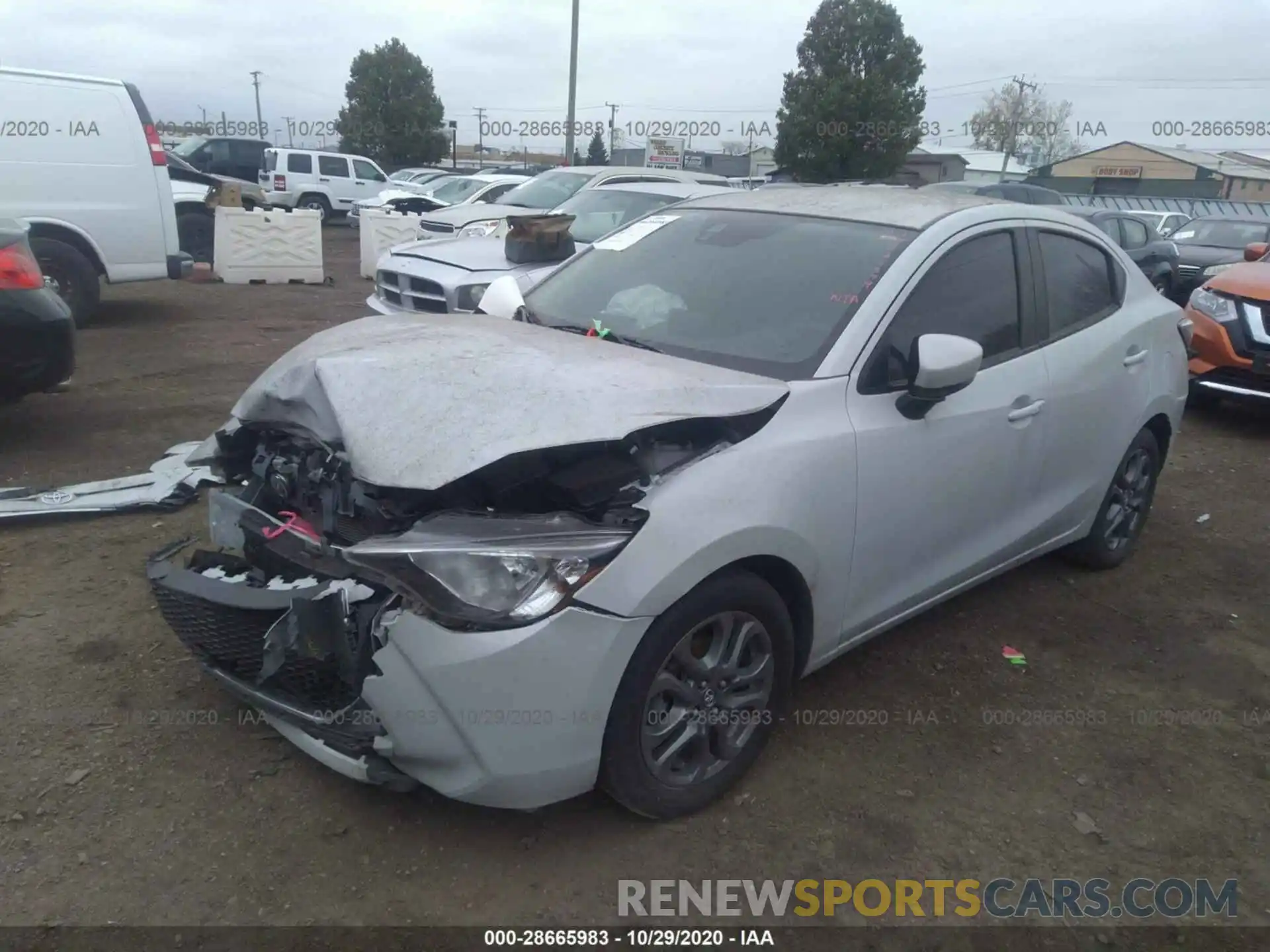 2 Photograph of a damaged car 3MYDLBYV4KY525979 TOYOTA YARIS SEDAN 2019