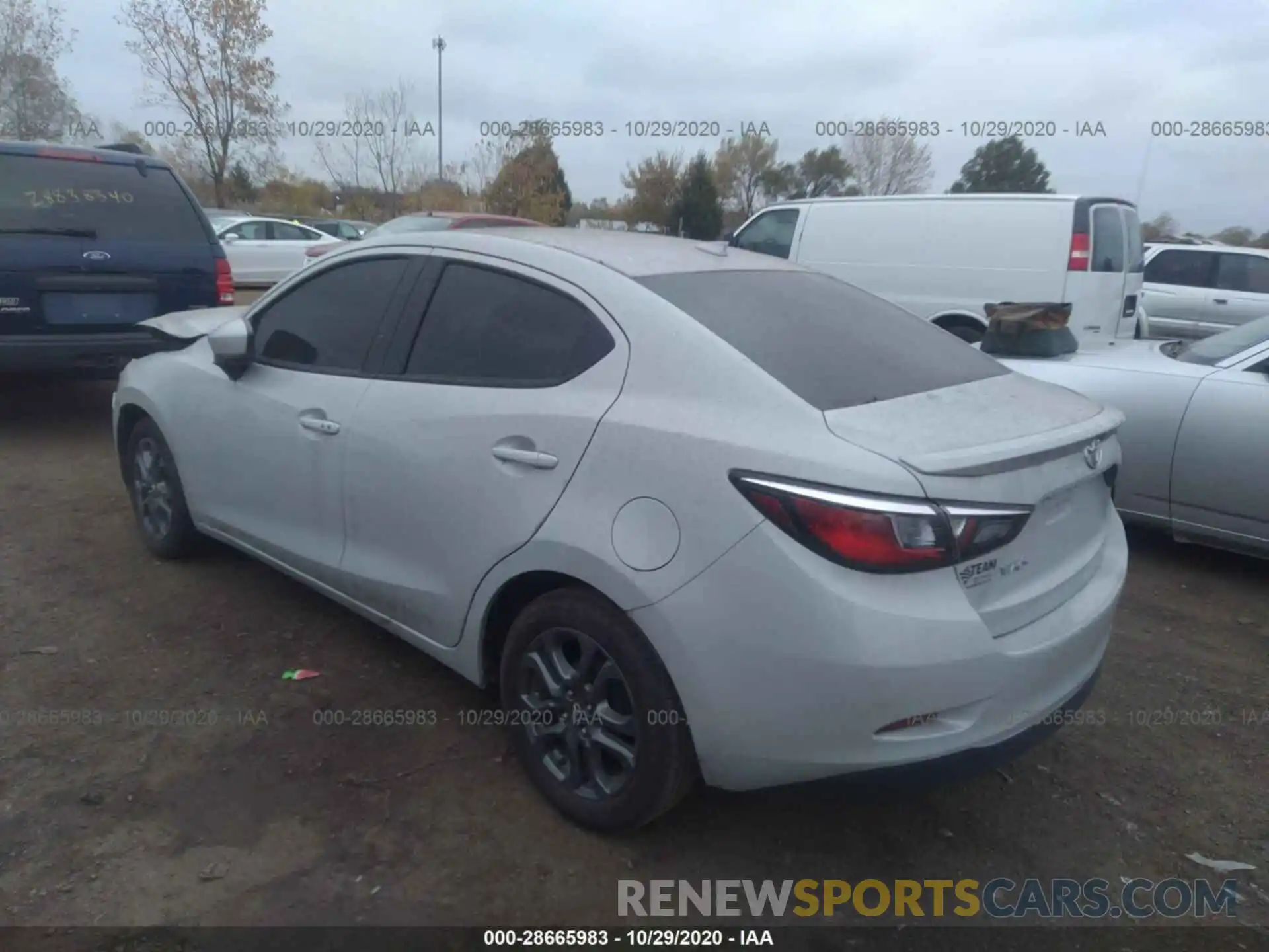 3 Photograph of a damaged car 3MYDLBYV4KY525979 TOYOTA YARIS SEDAN 2019