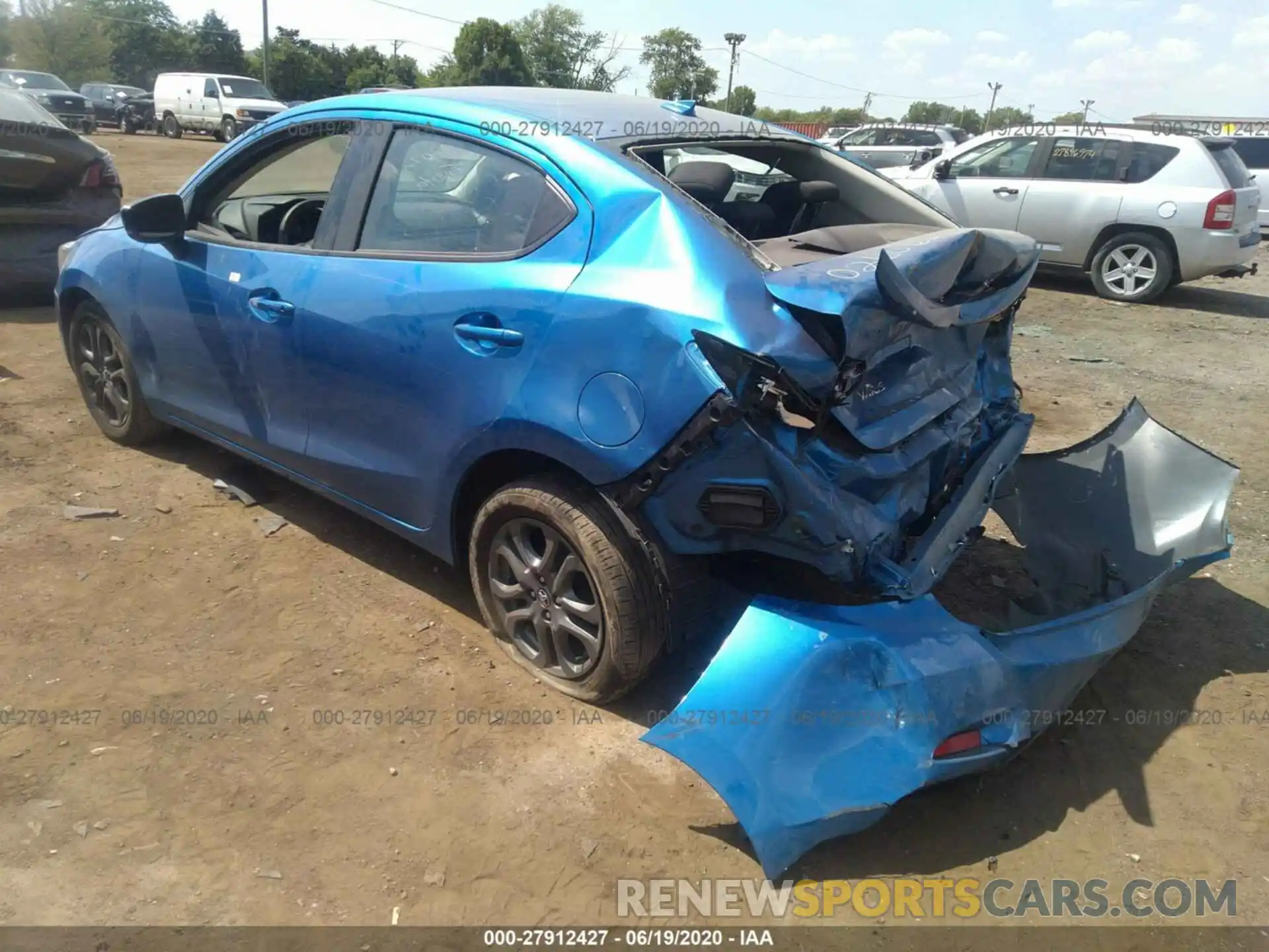 3 Photograph of a damaged car 3MYDLBYV5KY503151 TOYOTA YARIS SEDAN 2019